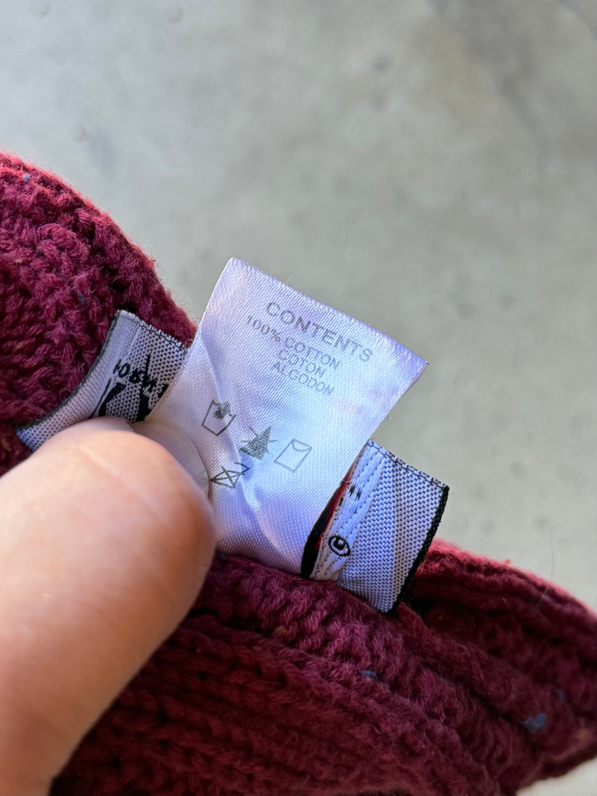 Red Cable Knit Kangol Beanie