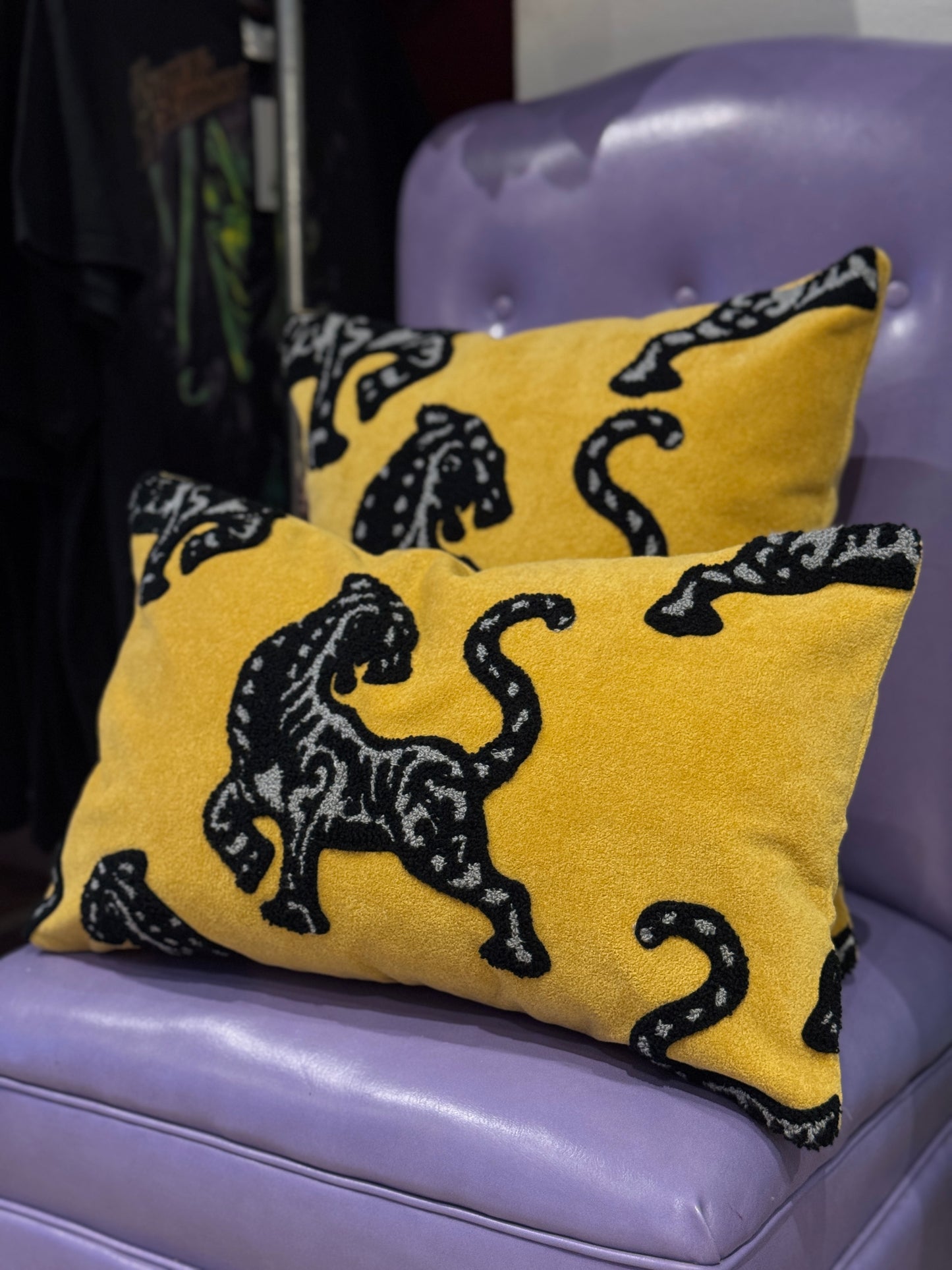 Mustard Tiger Lumber Cushion 30x50cm