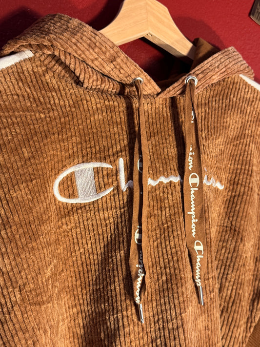 Champion Reverse Weave Cropped Chenille Hoodie (S)