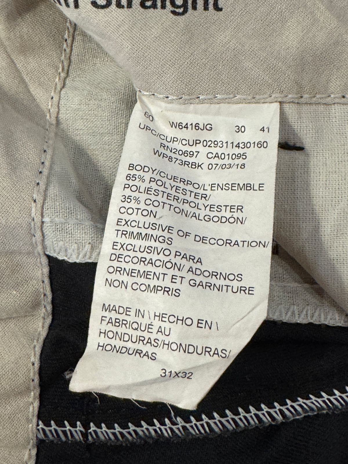 Dickies Slim Straight Work Pants (32x31)