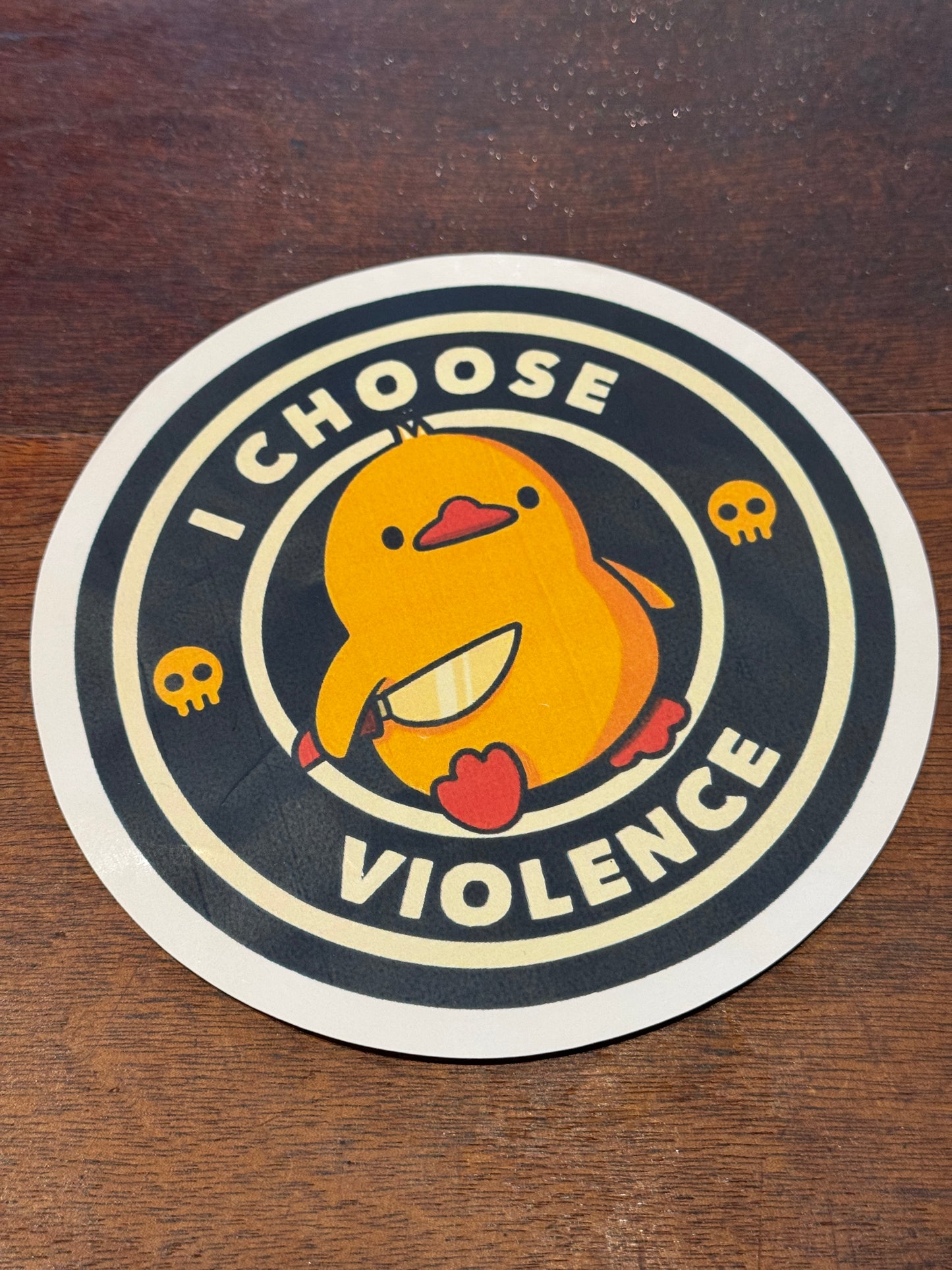 Large “I Choose Violence” Sticker