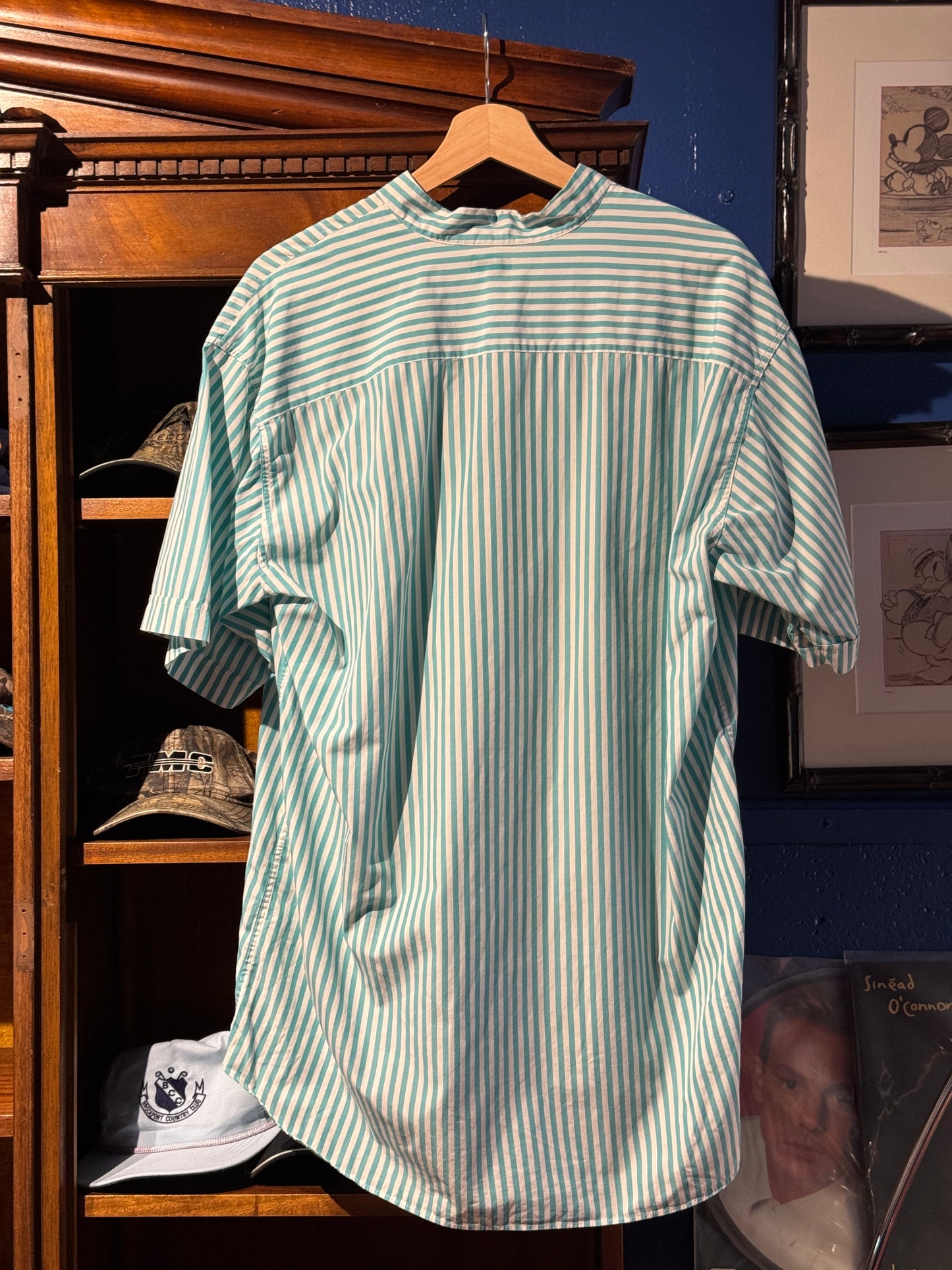 Vintage Trussardi Striped Short Sleeve Pullover Shirt