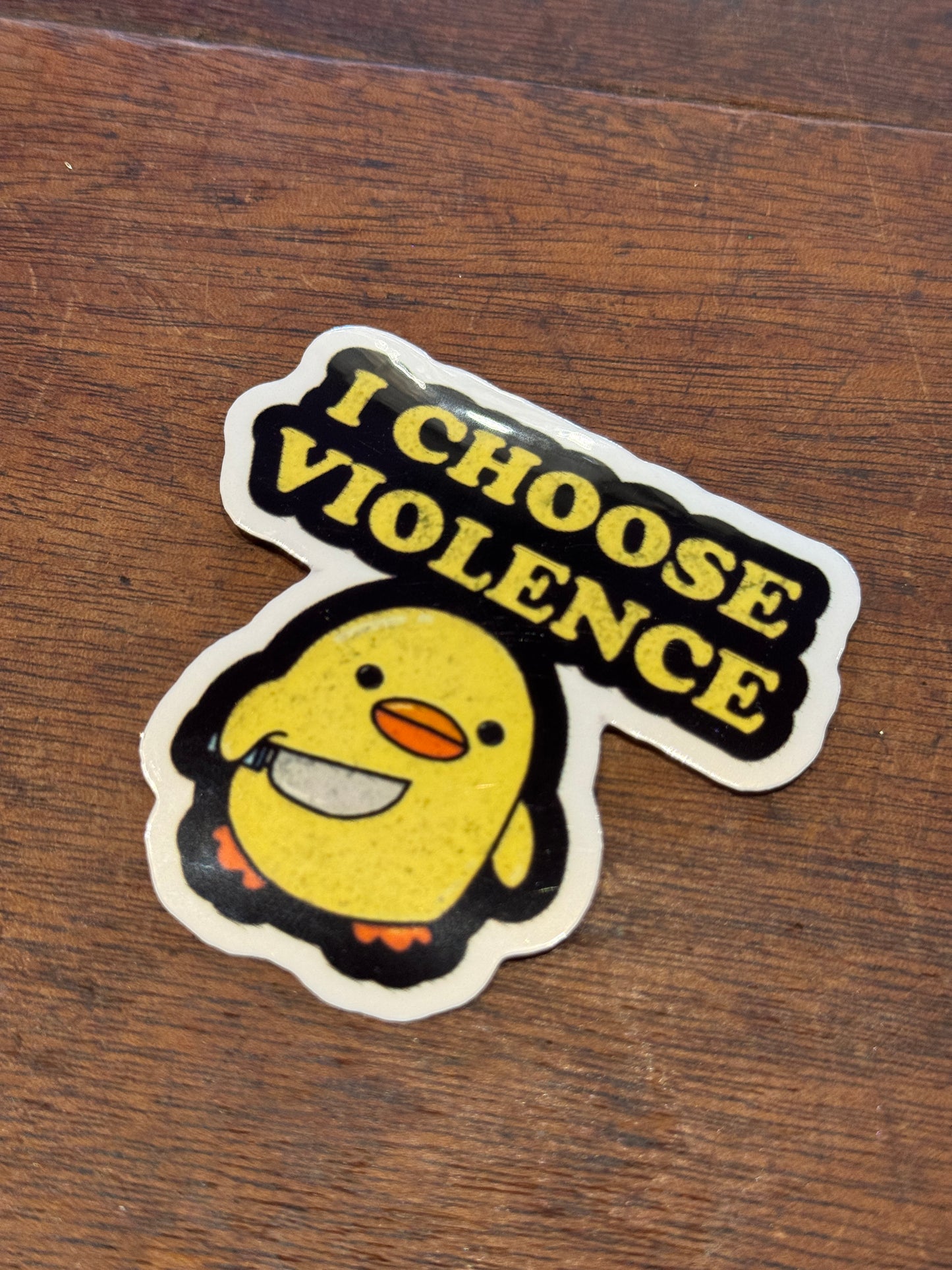 Small “I Choose Violence” Sticker