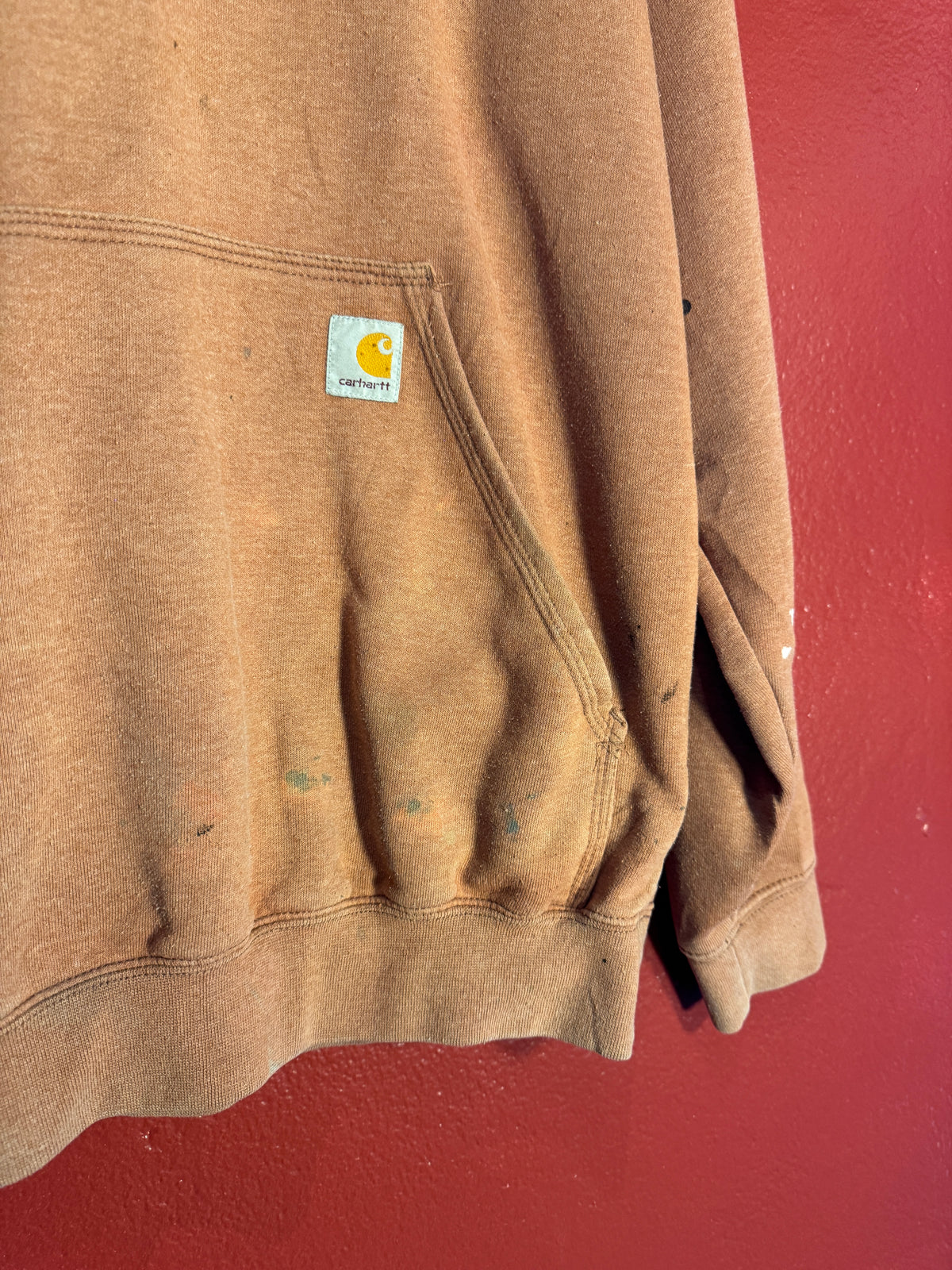Vintage Carhartt Loose Fit Sleeve Logo Hoodie (M)