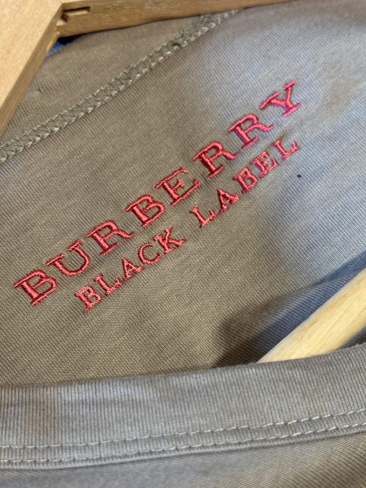 Vintage Burberry Black Label V-Neck Long Sleeve Tee - 3 (AU Women’s 10-12)