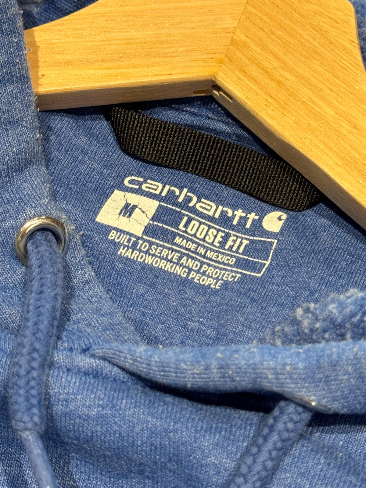 Vintage Carhartt Loose Fit Sleeve Logo Hoodie (M)