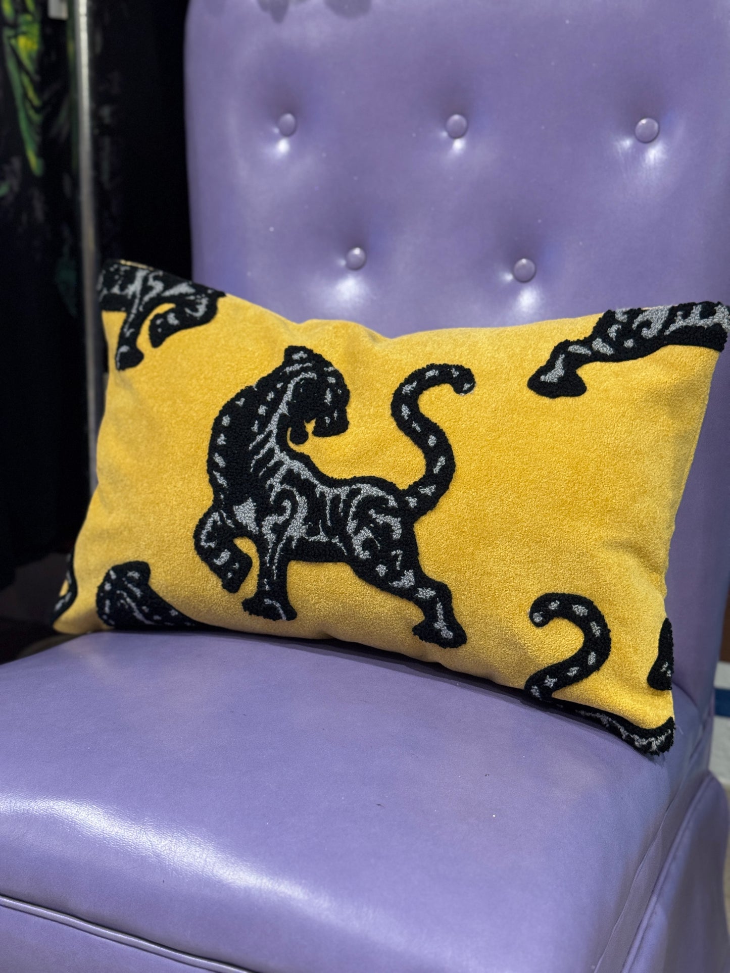 Mustard Tiger Lumber Cushion 30x50cm
