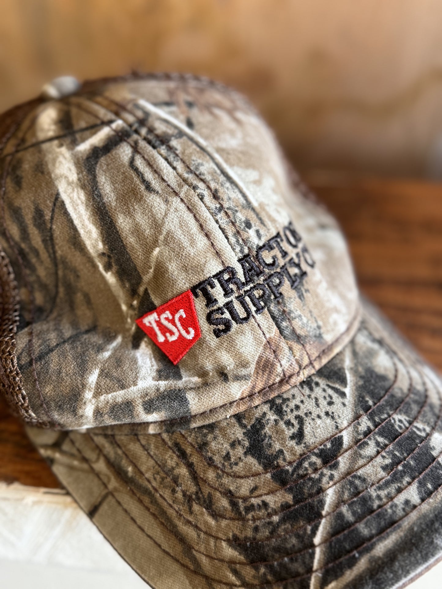 Vintage TSC Camo Trucker Hat
