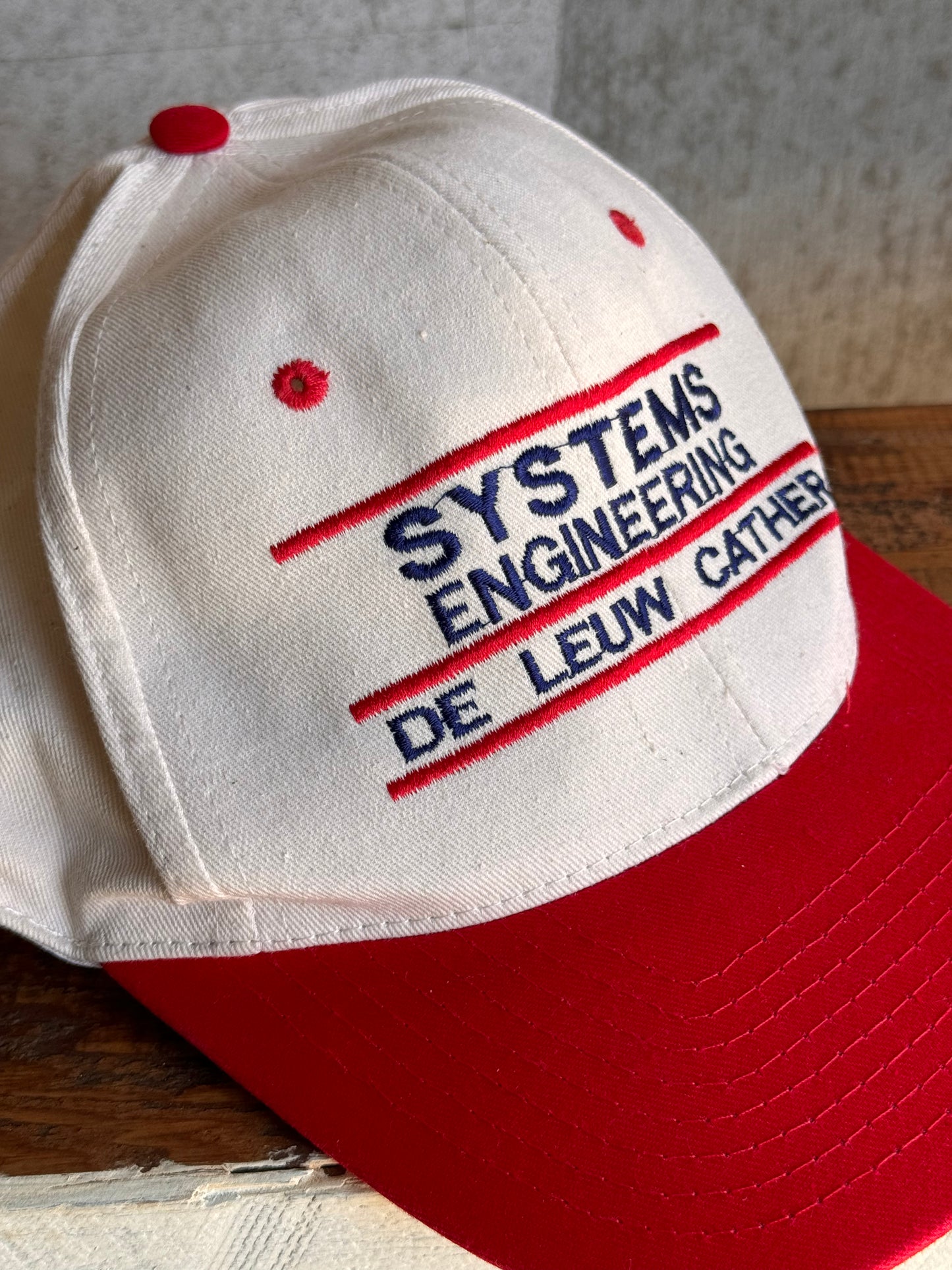 Vintage Systems Engineering Red & White Hat