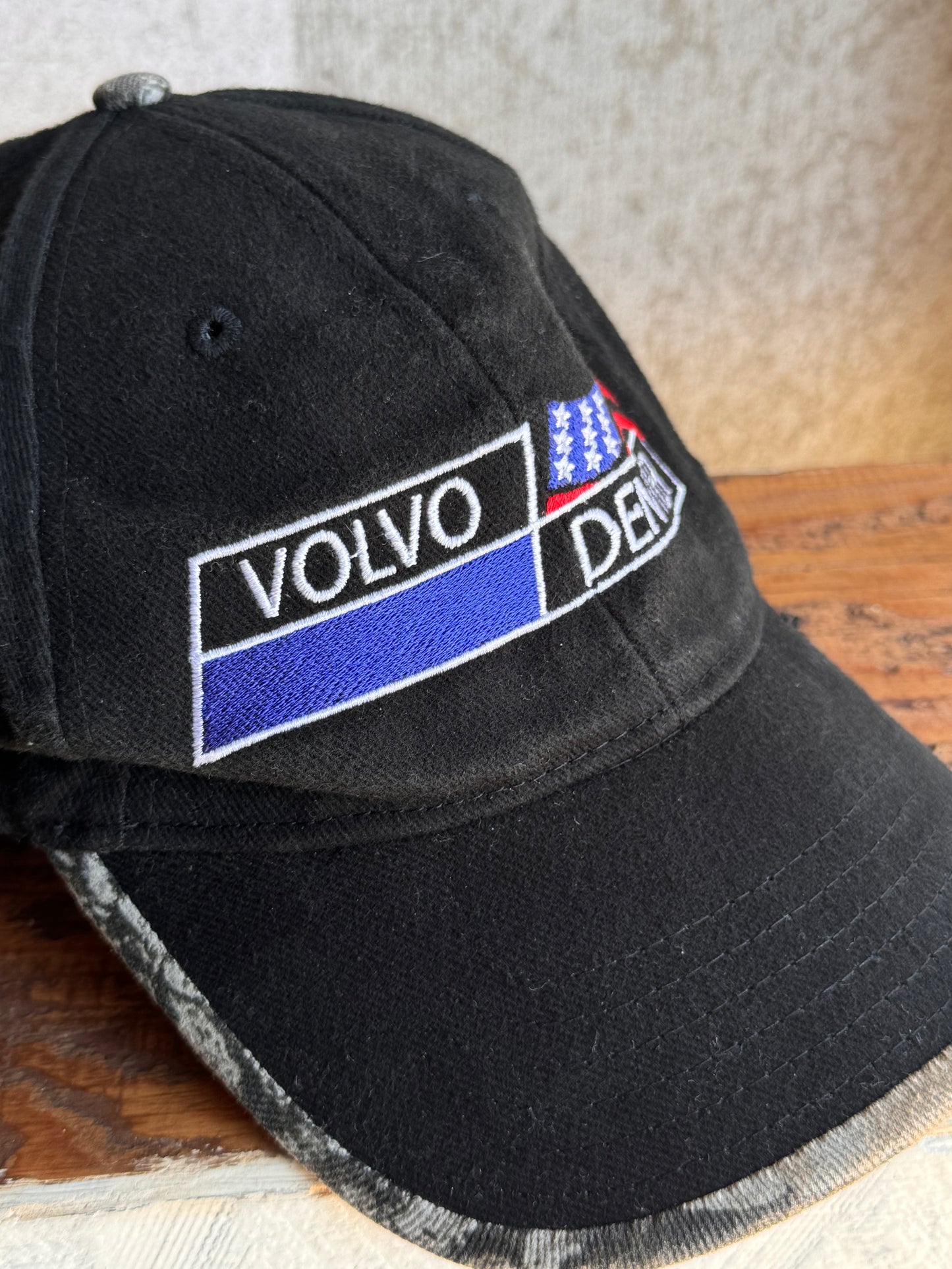 Vintage Volvo Hat with Camo Rim