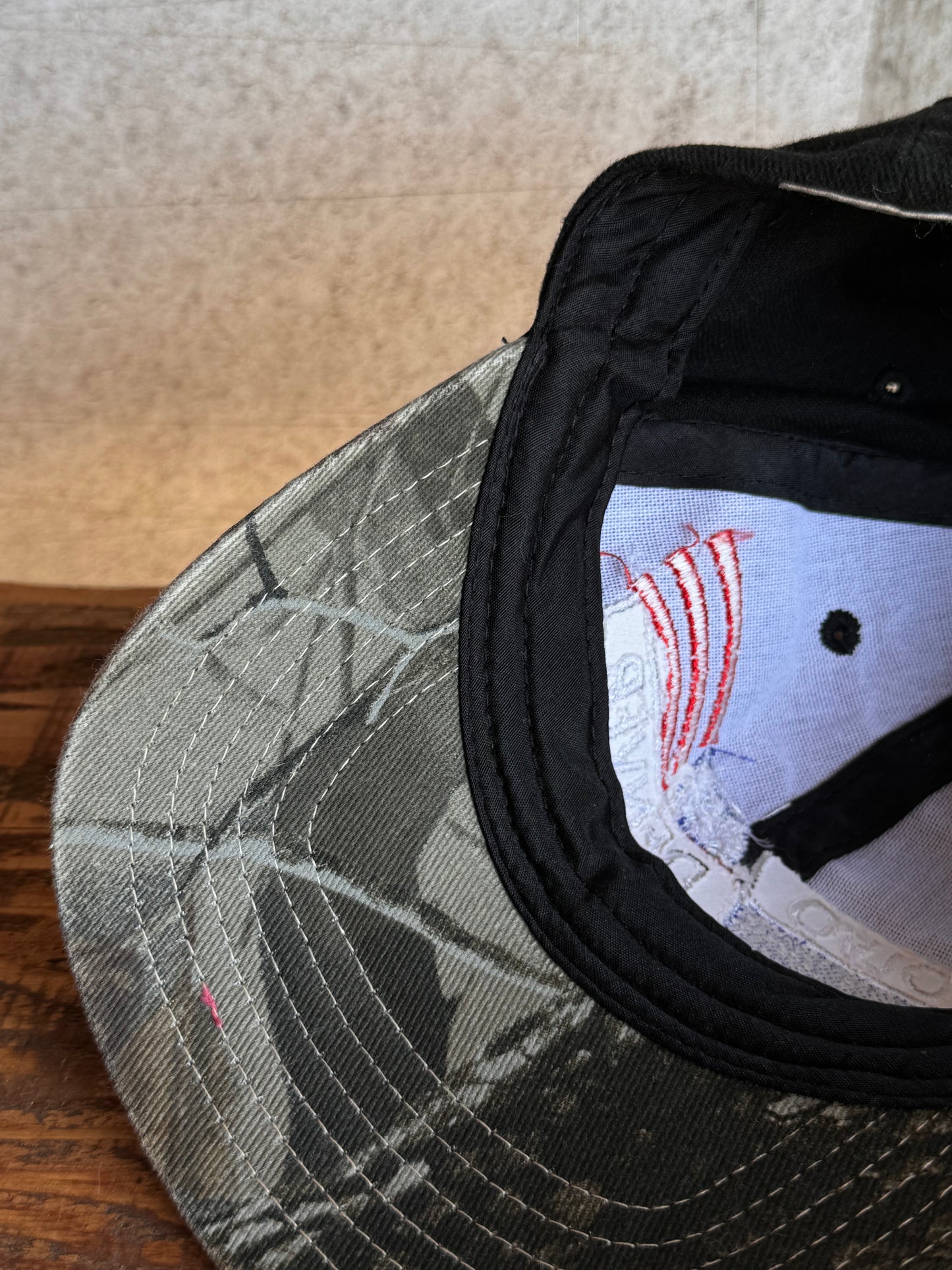 Vintage Volvo Hat with Camo Rim