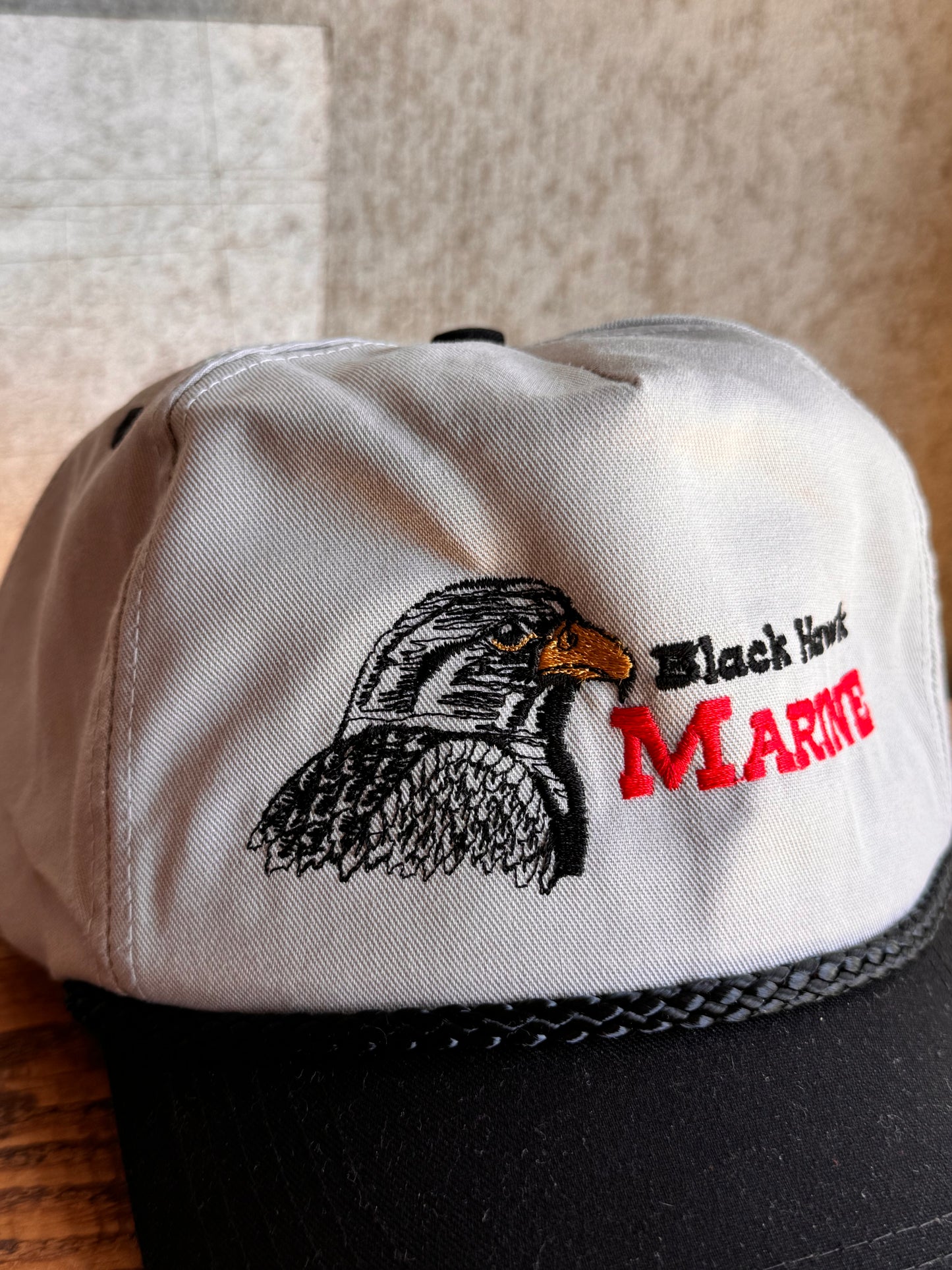 Vintage Black Hawk Marine Hat
