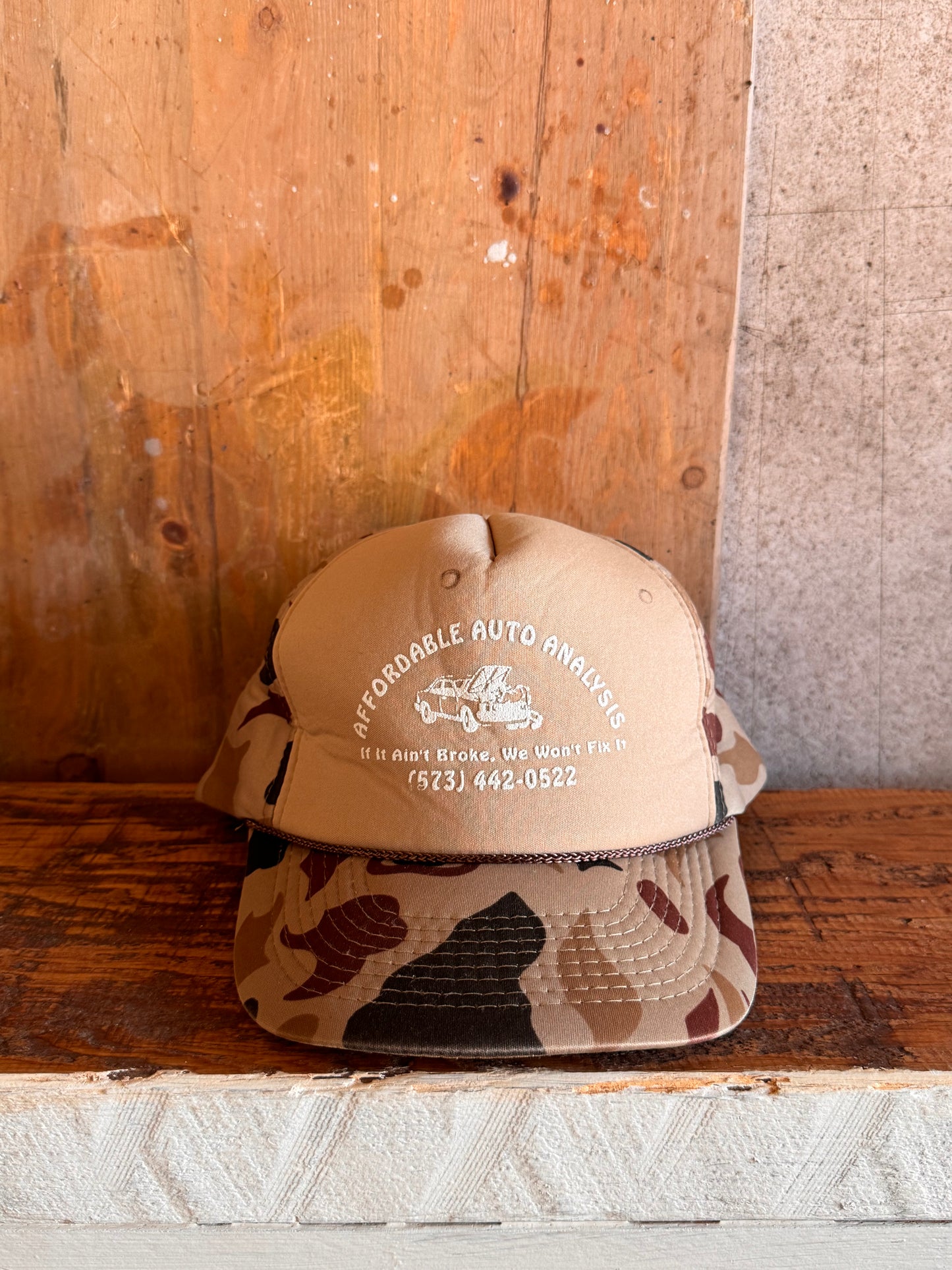 Vintage Foam Front Camo Hat