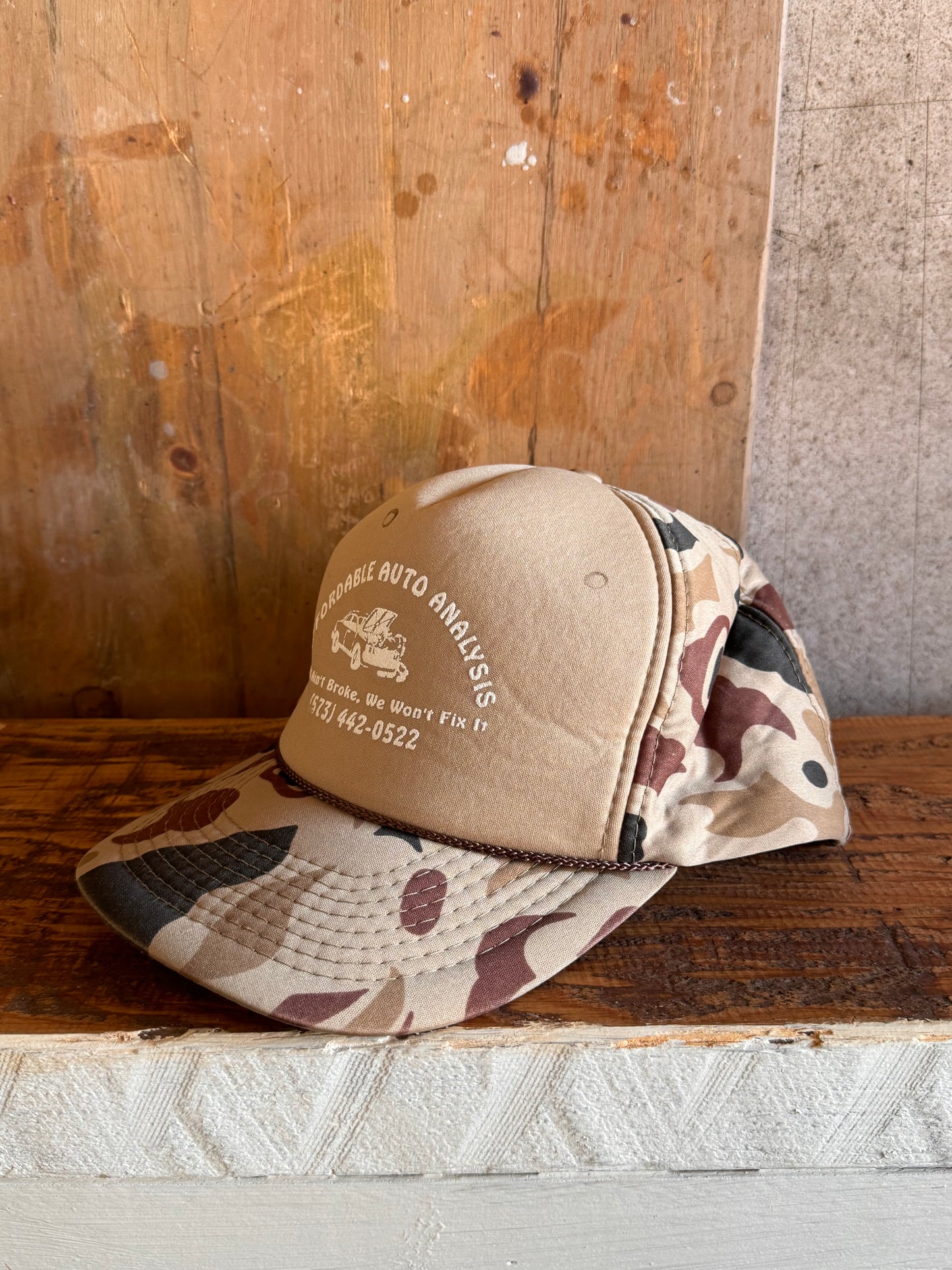 Vintage Foam Front Camo Hat