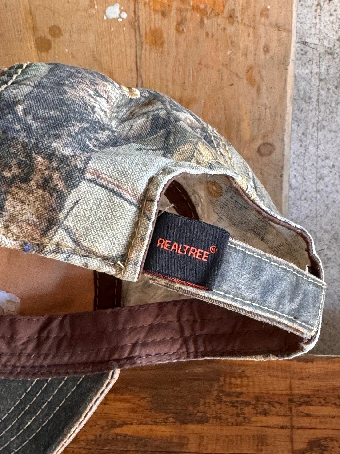 Vintage Realtree Camo Hat with Embroidered Fontanelle Logo