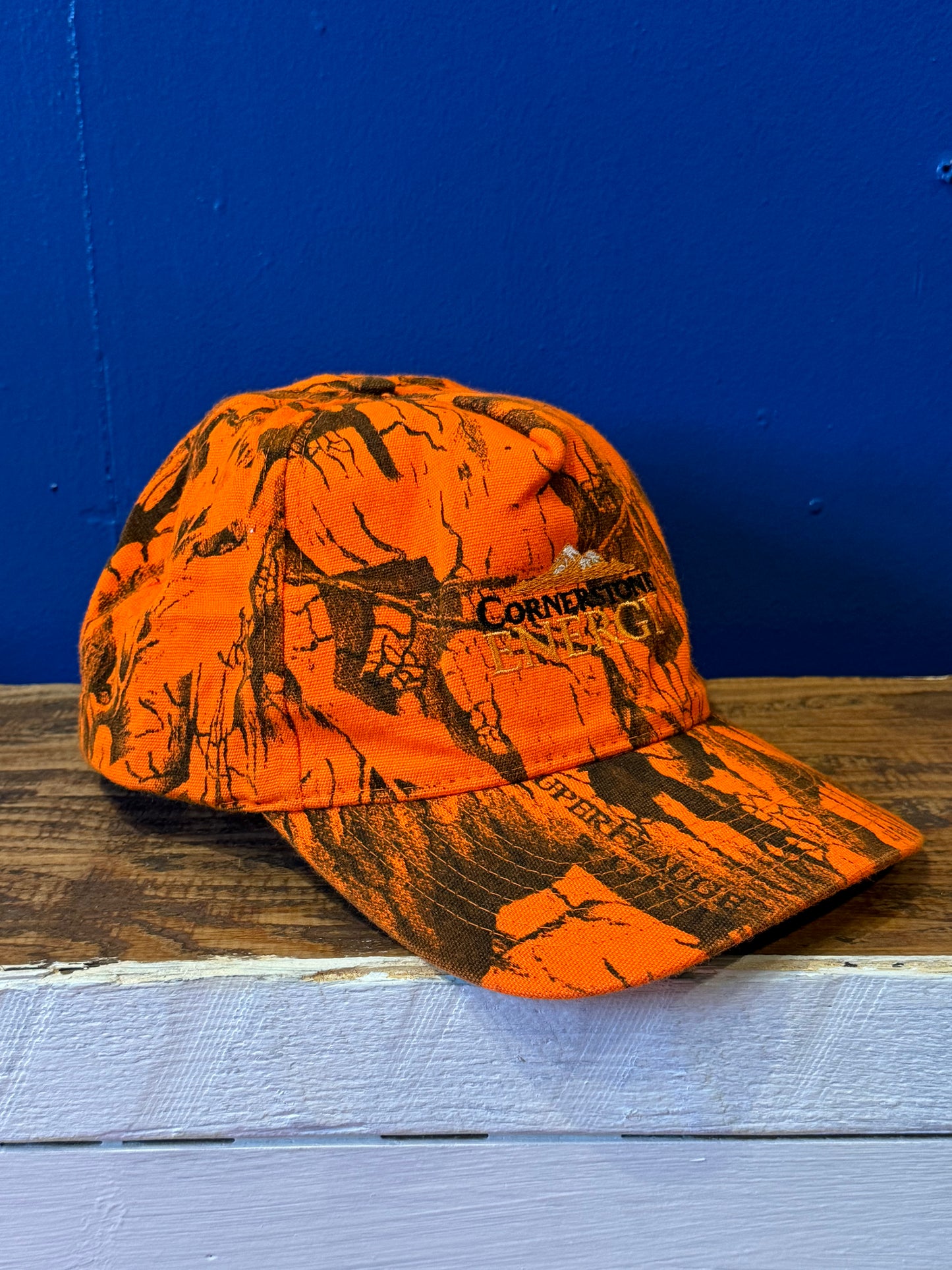 Vintage Orange Camo Hat