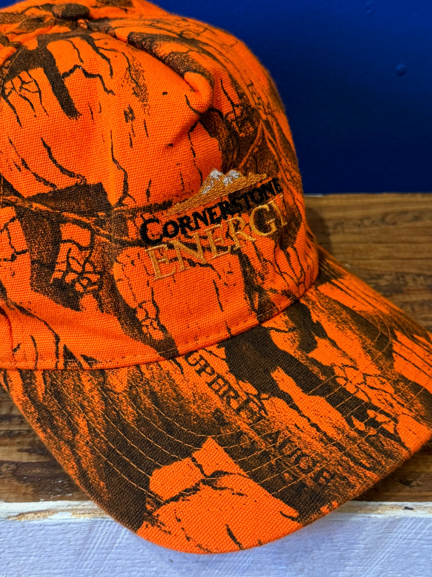 Vintage Orange Camo Hat