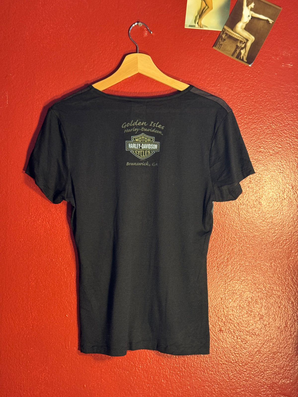Harley Davidson Women’s Rhinestone Graphic Tee [M]