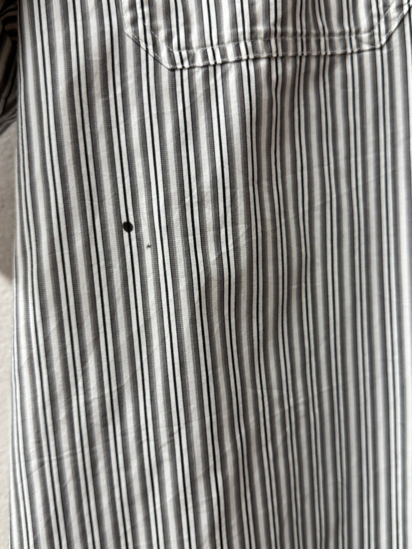 Harley Davidson Striped Short Sleeve Work Shirt [XL]