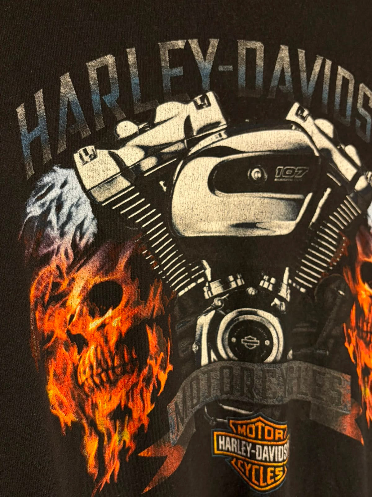 Harley-Davidson Las Vegas Engine Skull T-Shirt [XXL]