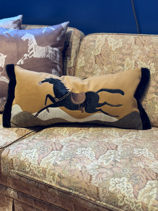 Equestrian Lumber Cushion 60x30cm