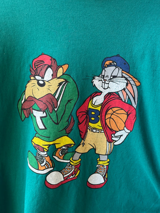 Vintage Looney Tunes Bugs Bunny & Taz Long Sleeve T-shirt [M]