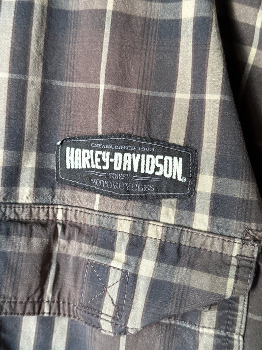 Checked Harley Davidson Long Sleeve Shirt [2XL]