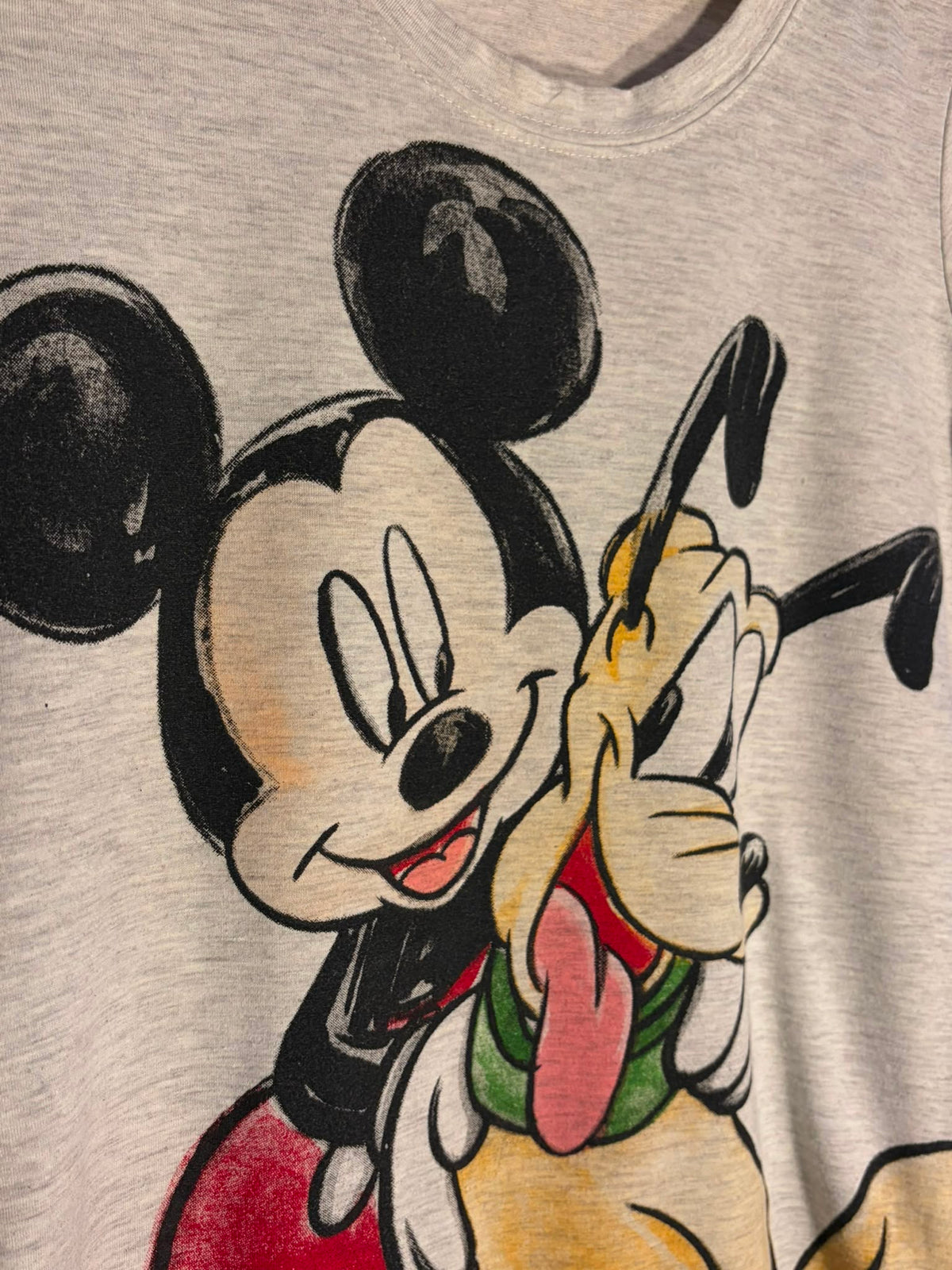 Disney Mickey & Pluto Graphic T-Shirt [S]
