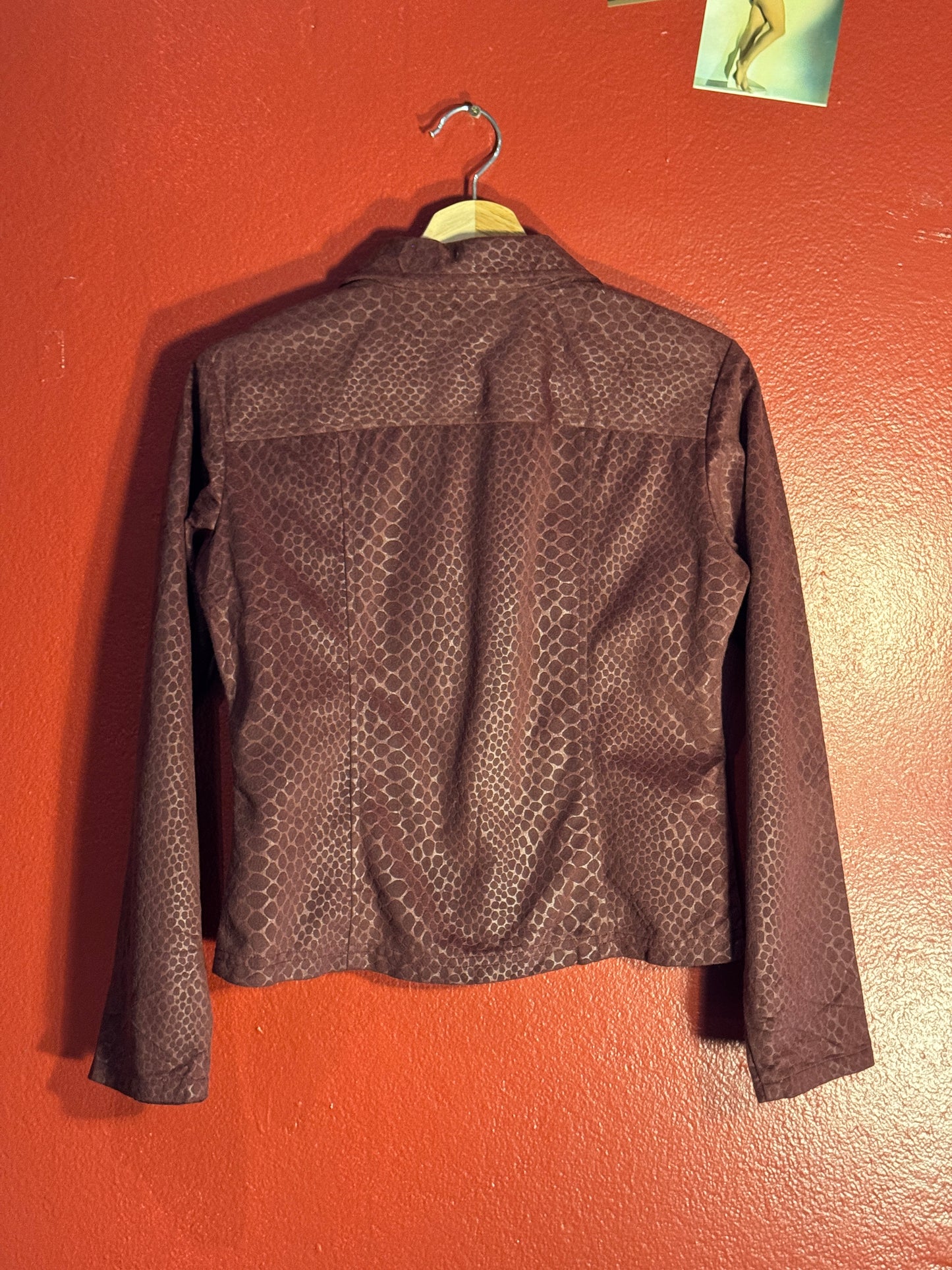 Vintage Reputation Snake Print Zip Jacket - M (Women’s AU 10-12)