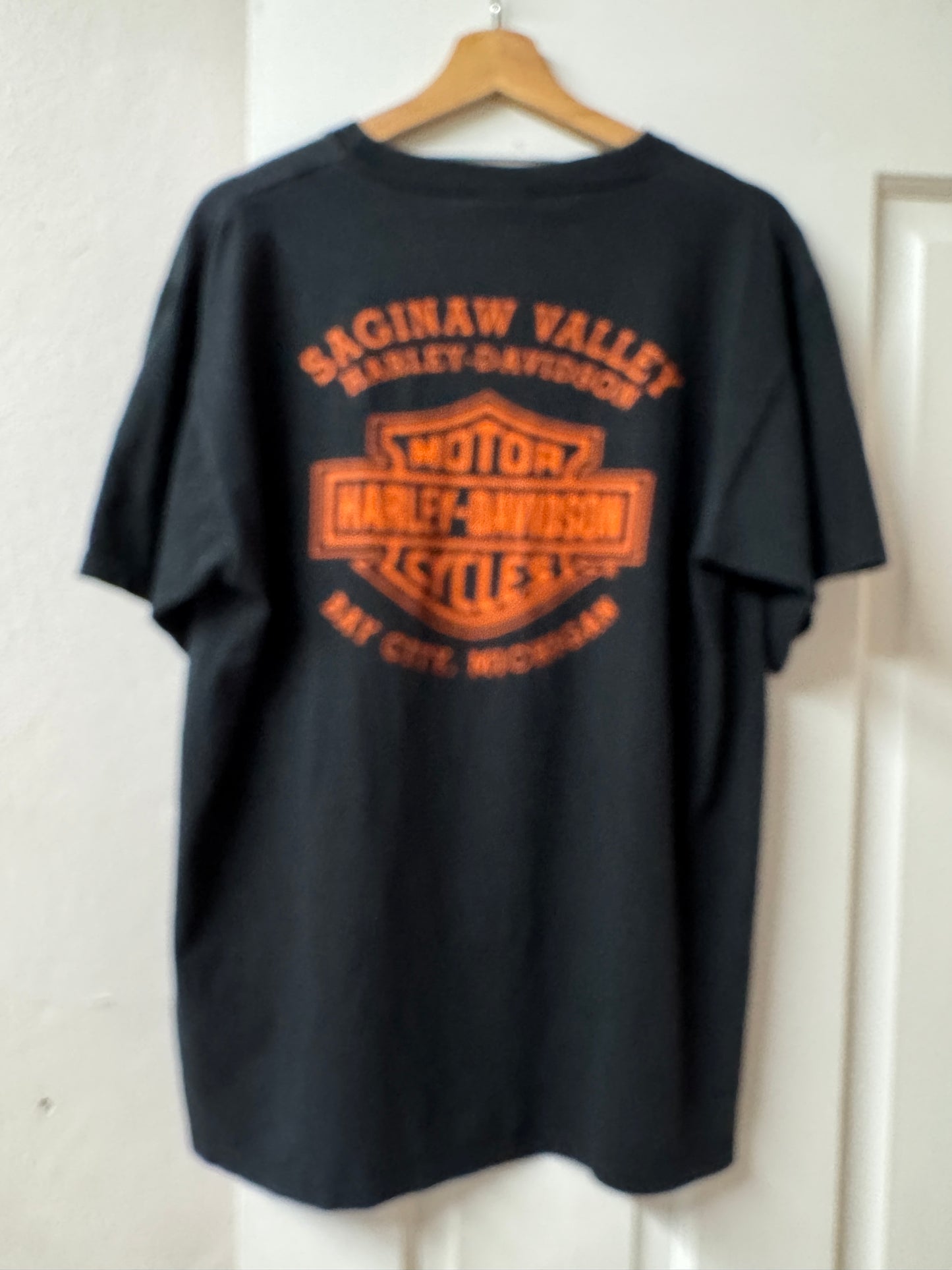 Harley Davidson Saginaw Valley Michigan Graphic T Shirt [L]