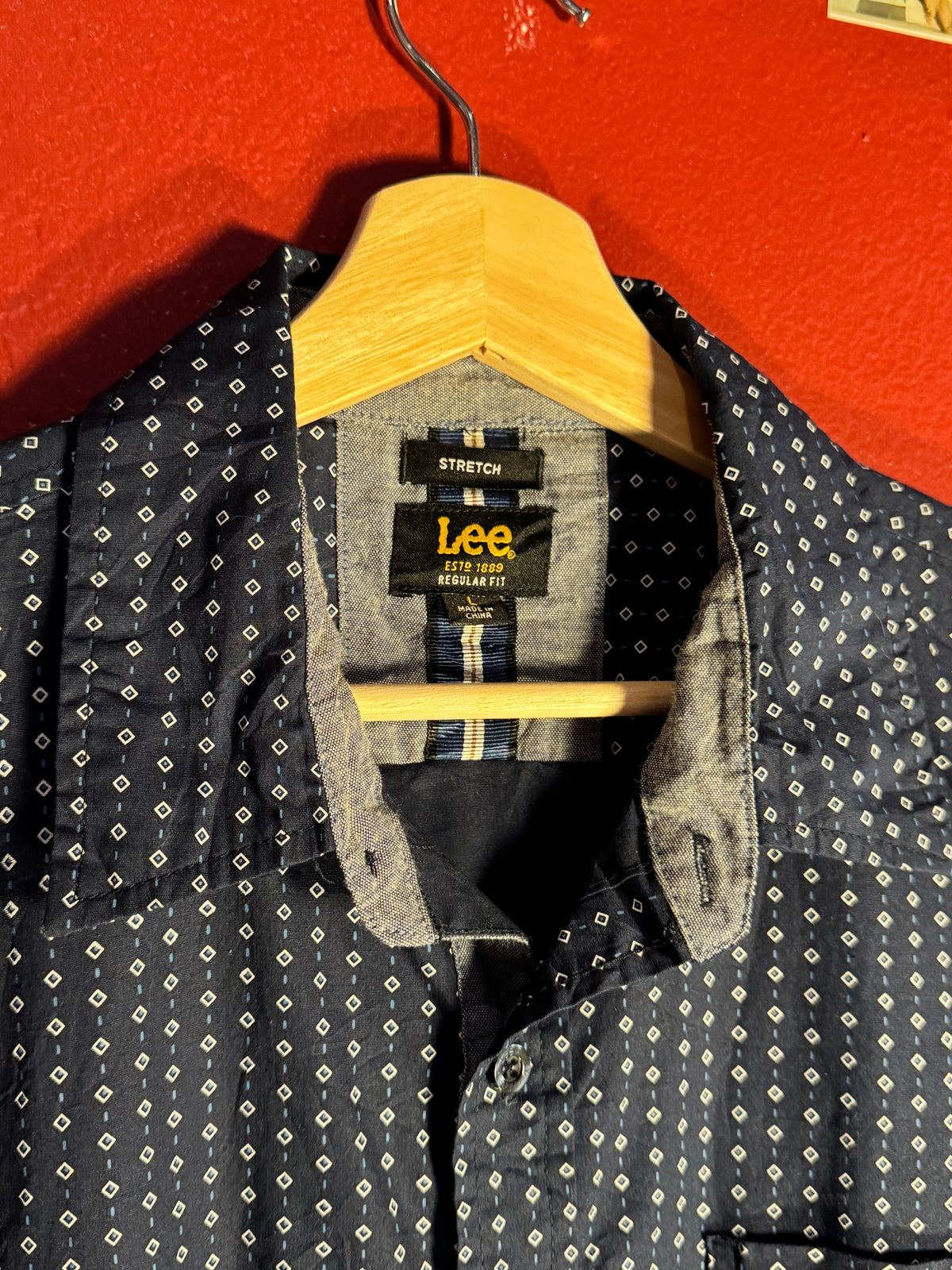 Lee Geometric Print Short Sleeve Shirt [L]