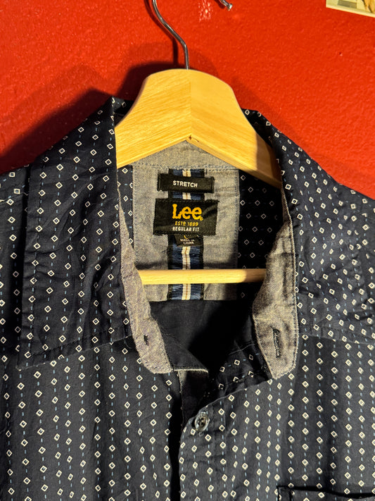 Lee Geometric Print Short Sleeve Shirt [L]
