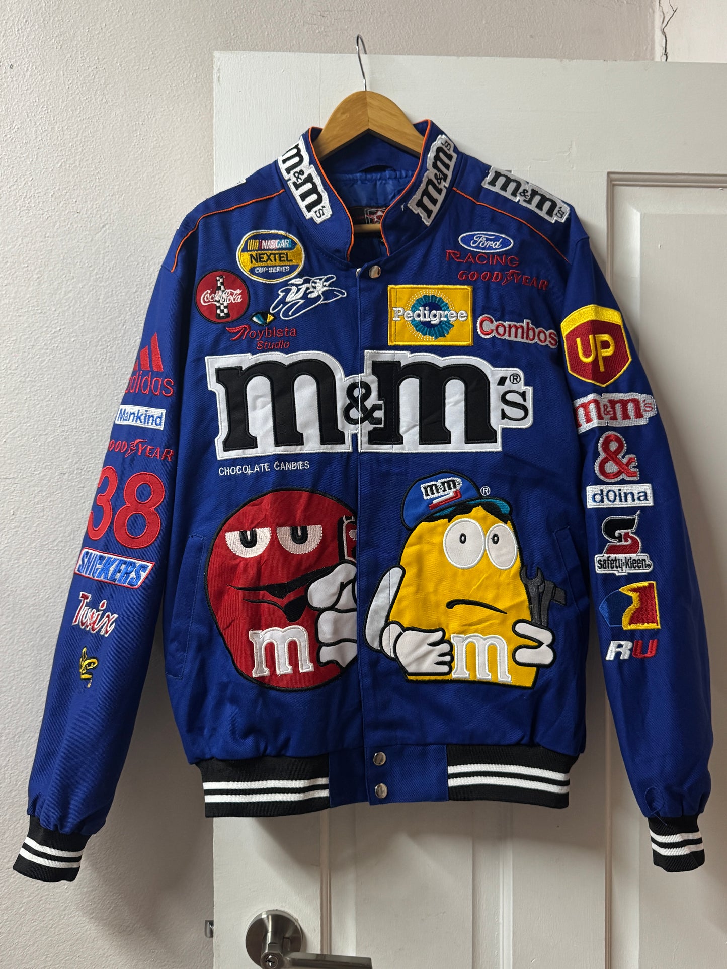 M&M’s Racing Jacket Reworked Patchwork