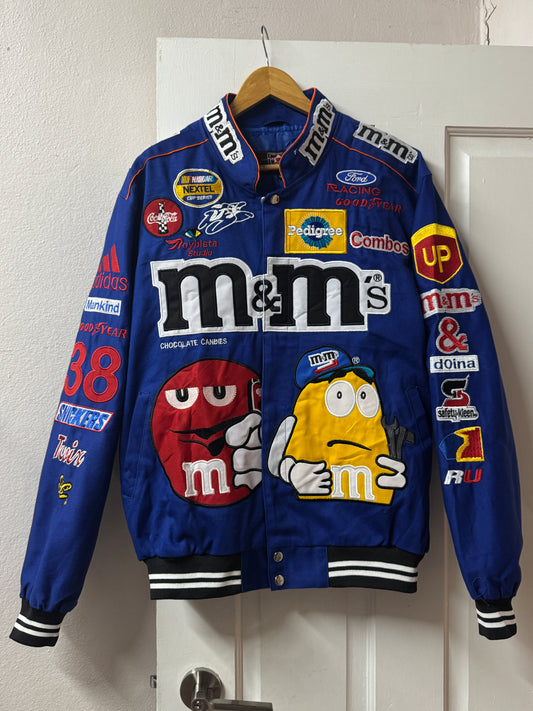 M&M’s Racing Jacket Reworked Patchwork
