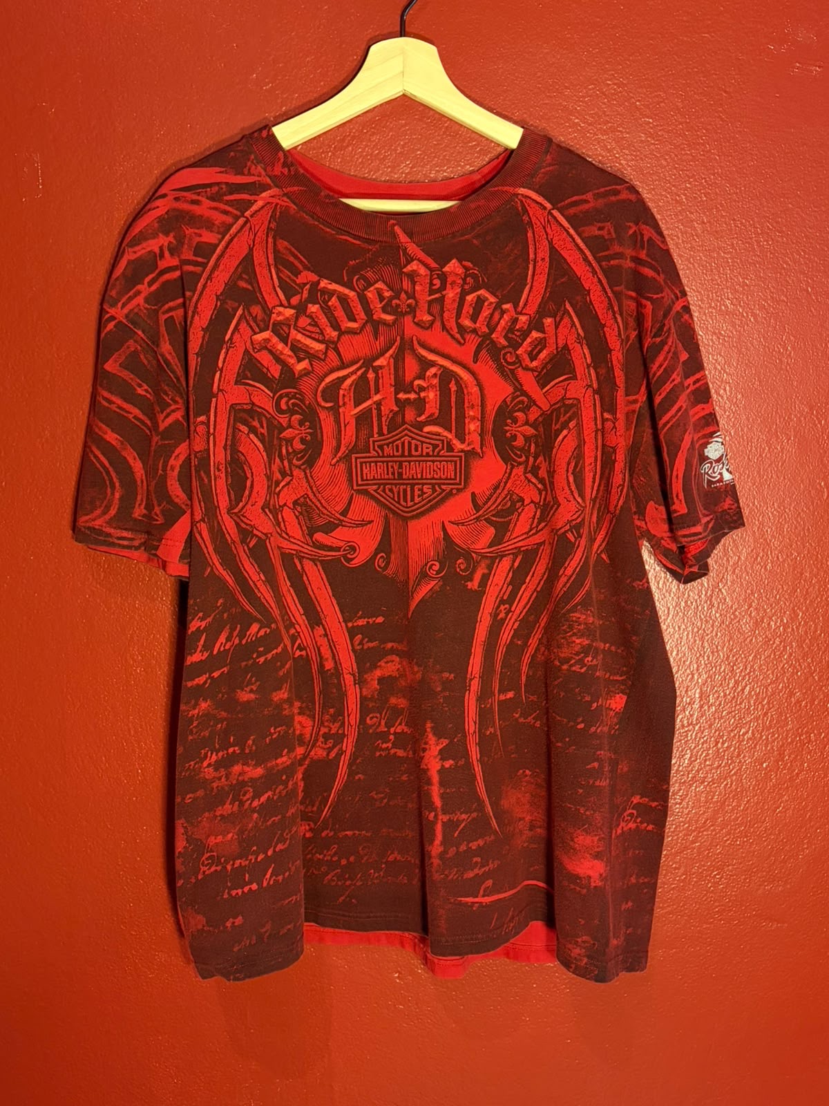 Harley-Davidson All Over Graphic T-Shirt [L]