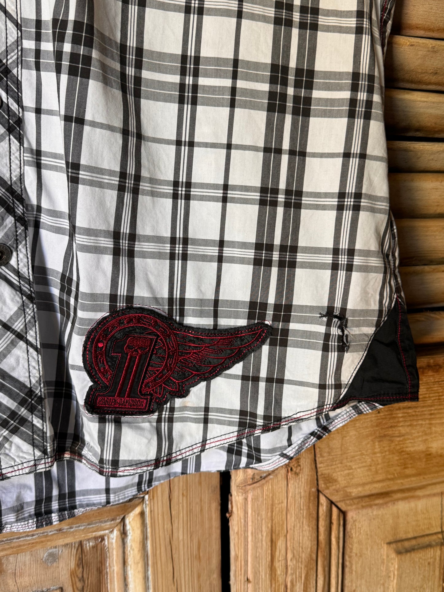 Harley Davidson Short Sleeve Patch Shirt [XL]