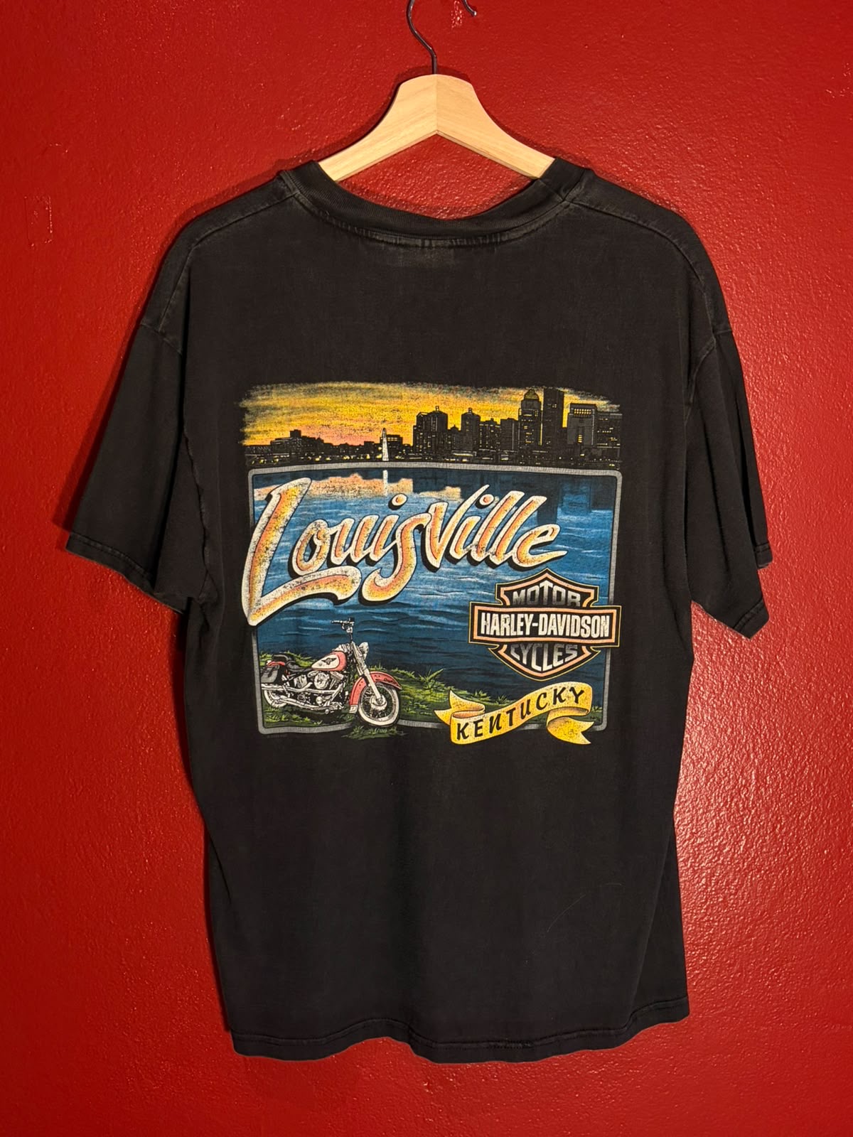 Harley-Davidson Vintage Louisville Kentucky Graphic T-Shirt [L]
