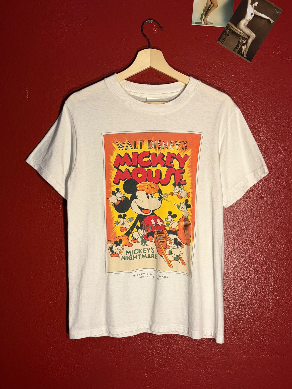 Vintage Disney Store Mickey Mouse Mickey's Nightmare Graphic T Shirt - S