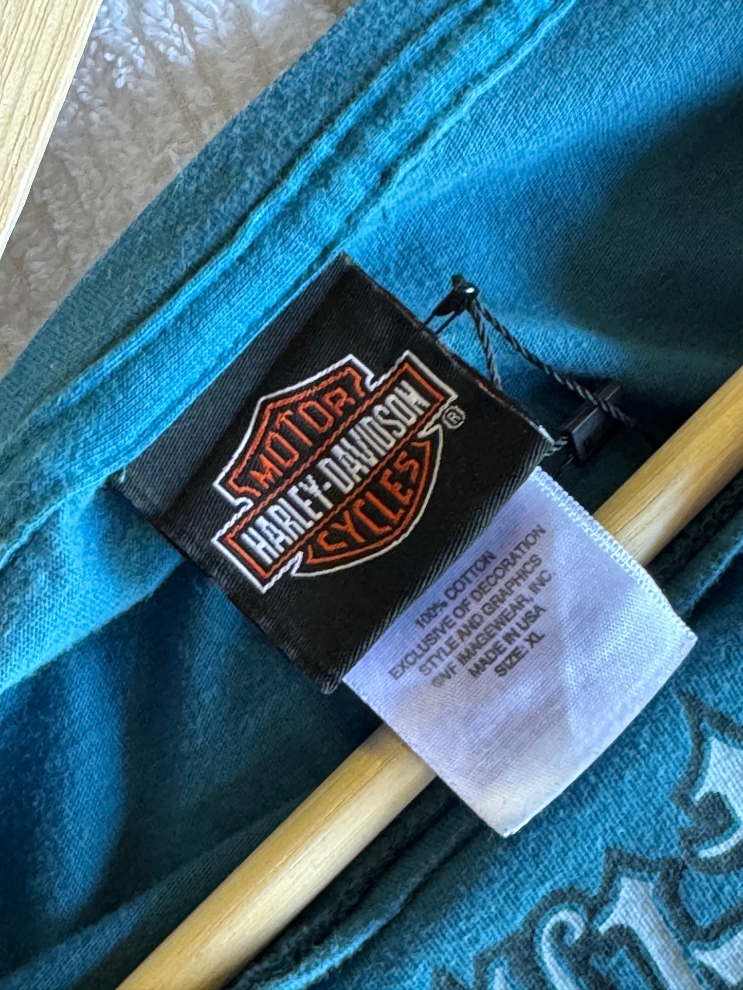 Vintage Cropped Harley Davidson Tee [XL]