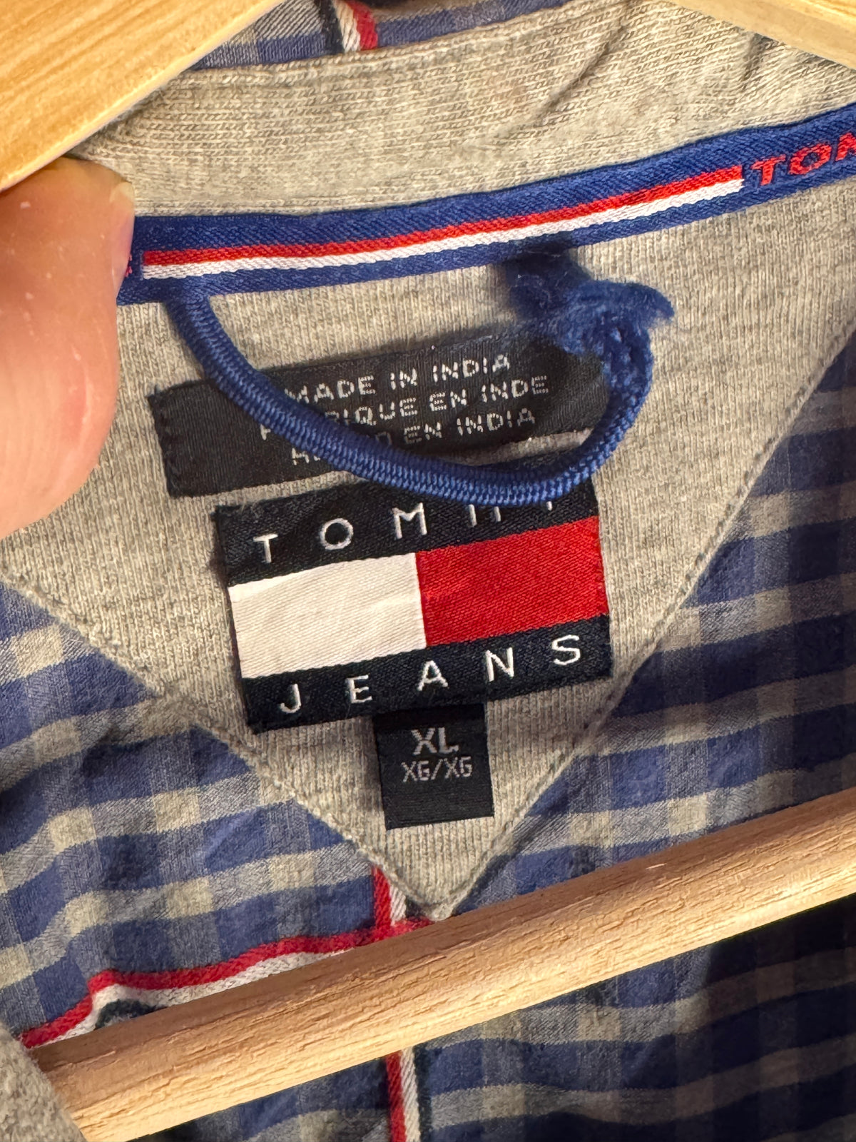 Vintage Tommy Jeans Check Button-Up Shirt [XL]