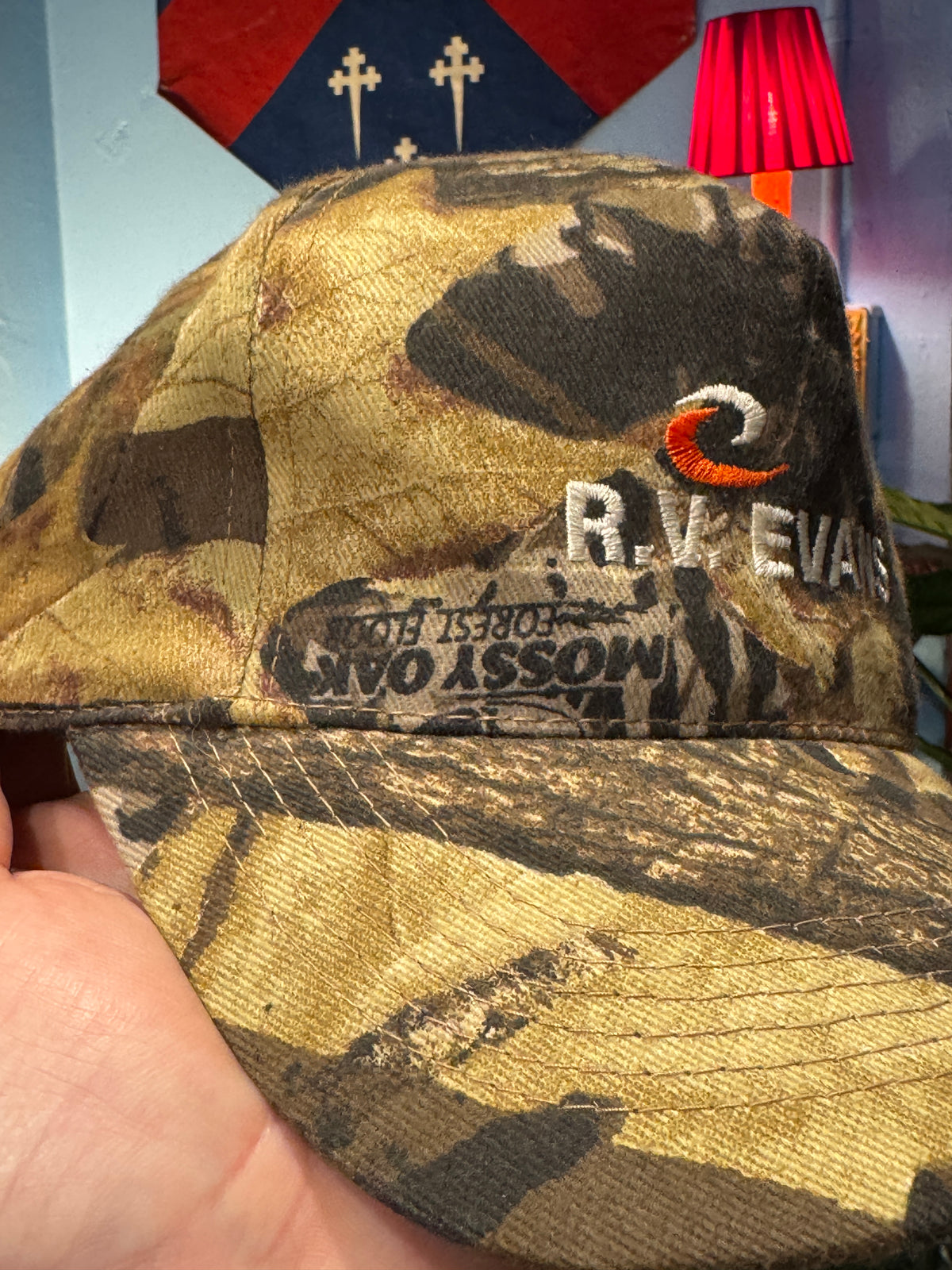 Vintage R.V. Evans Mossy Oak Camouflage Cap