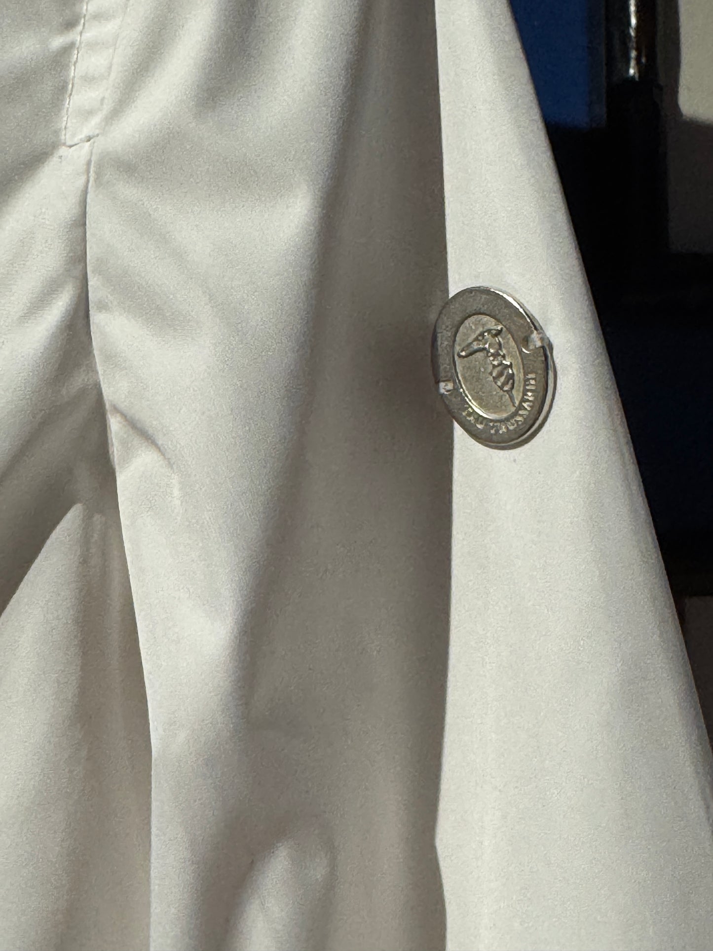 Vintage Italian Trussardi White Windbreaker Jacket