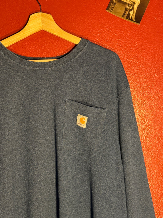 Carhartt Original Fit Pocket Long Sleeve T-Shirt (L Tall)