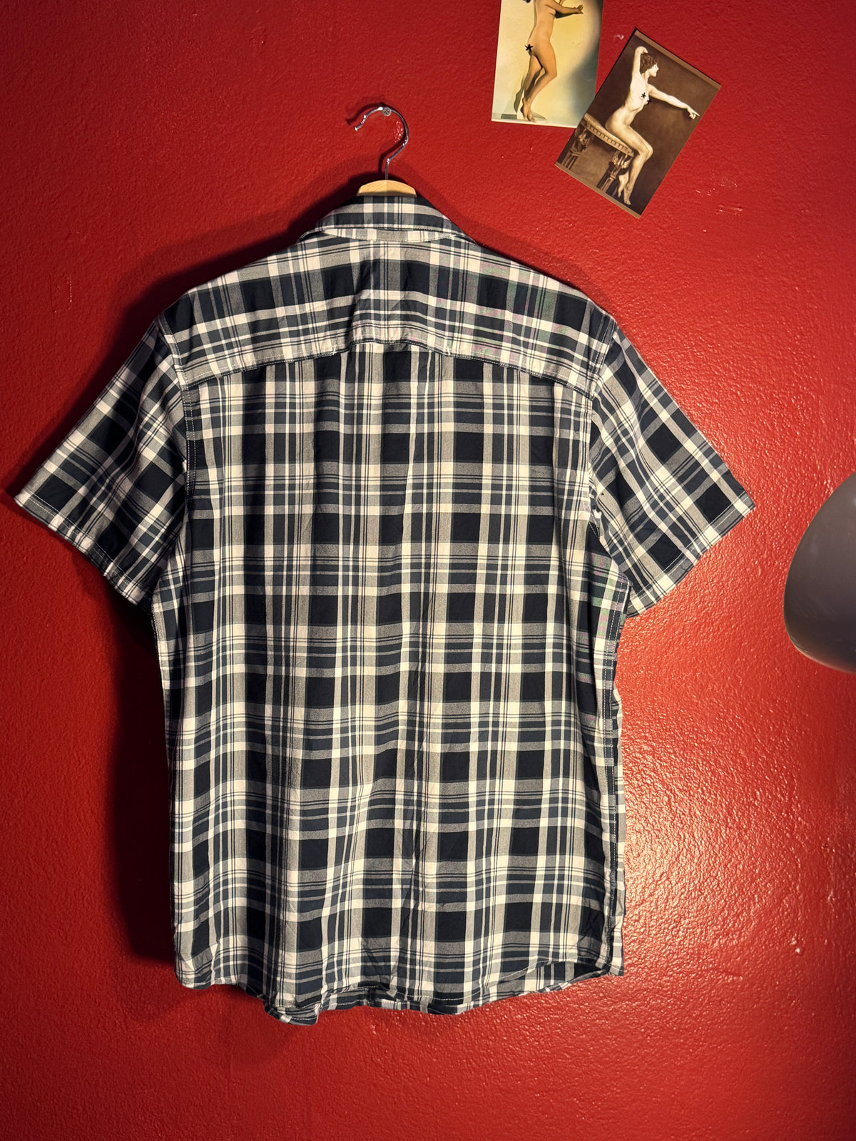 Wrangler Plaid Short Sleeve Shirt [L]