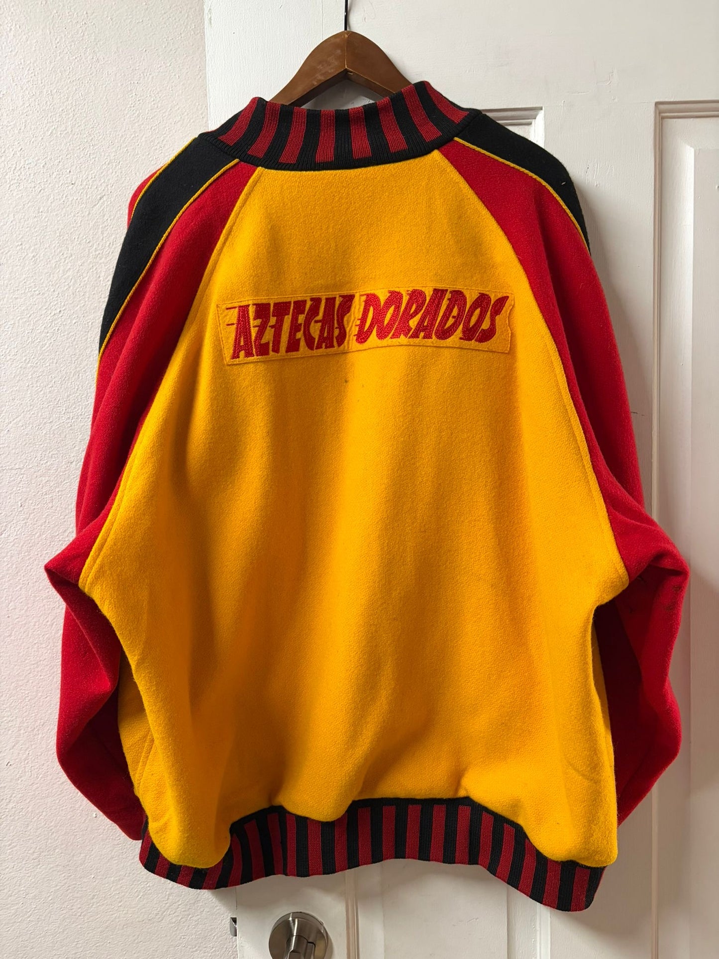 Vintage Aztecas Dorados Wool Bomber Jacket [XL]