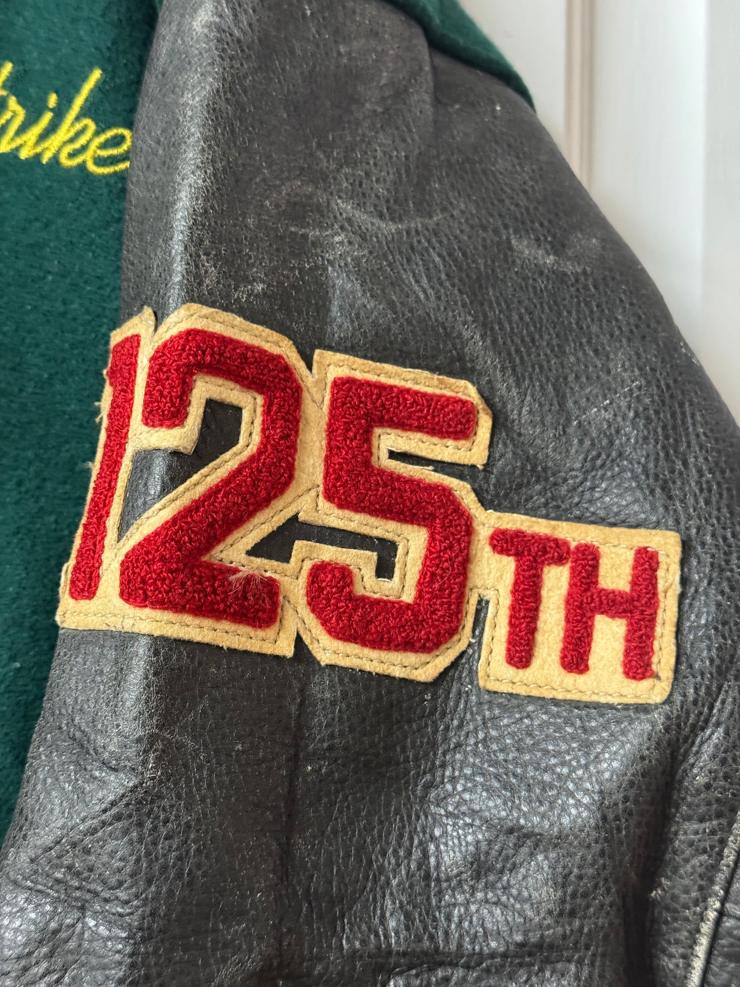 Vintage Lucky Strike x Roots Wool & Leather Varisty Jacket - Made in Canada [L]