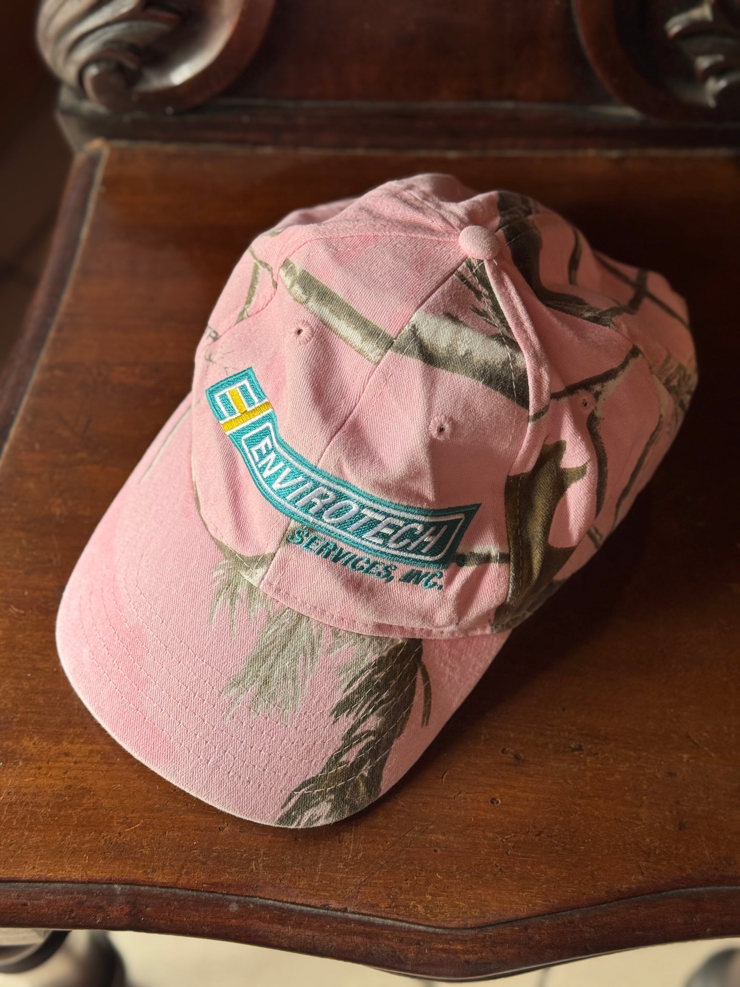 Vintage Pink Camo Hat