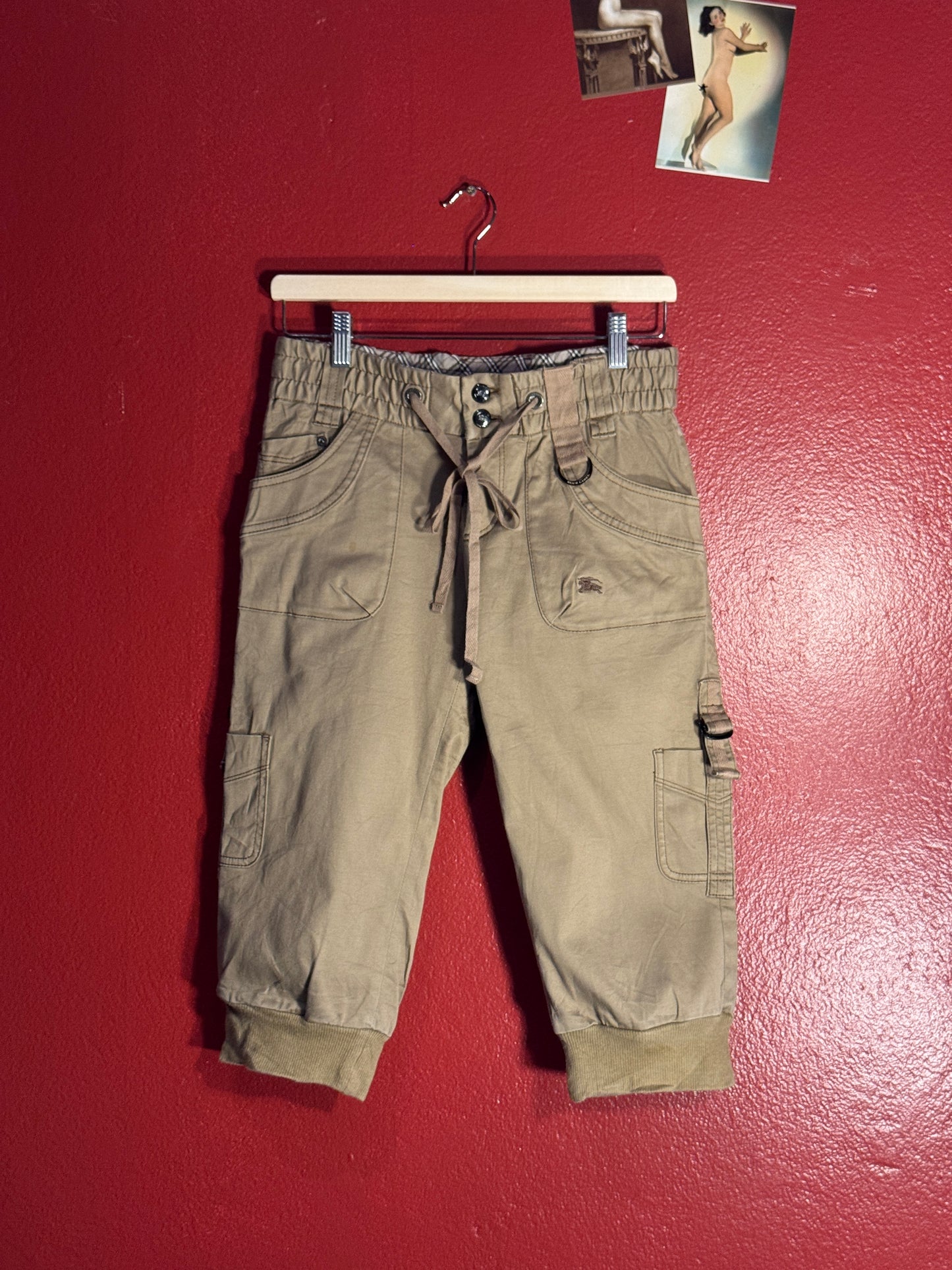 Vintage Burberry Blue Label Cargo Capri Pants - 38 (AU 10)