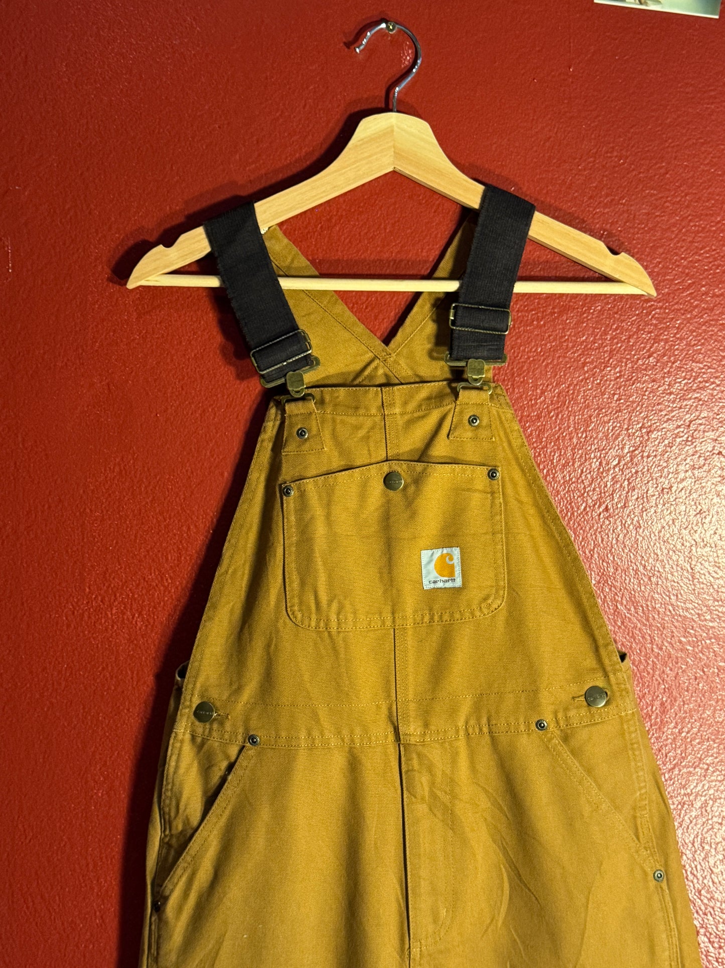 Carhartt Duck Canvas Bib Overalls - W32