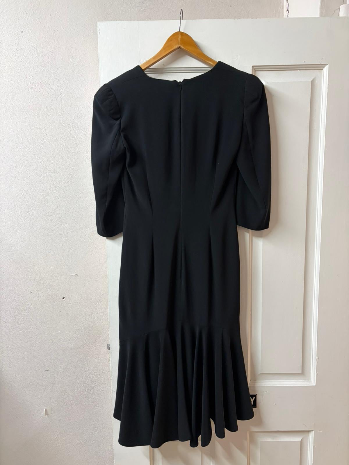 Early 2000s Alexander McQueen Black Dress - Made in Italy [Size: 42]